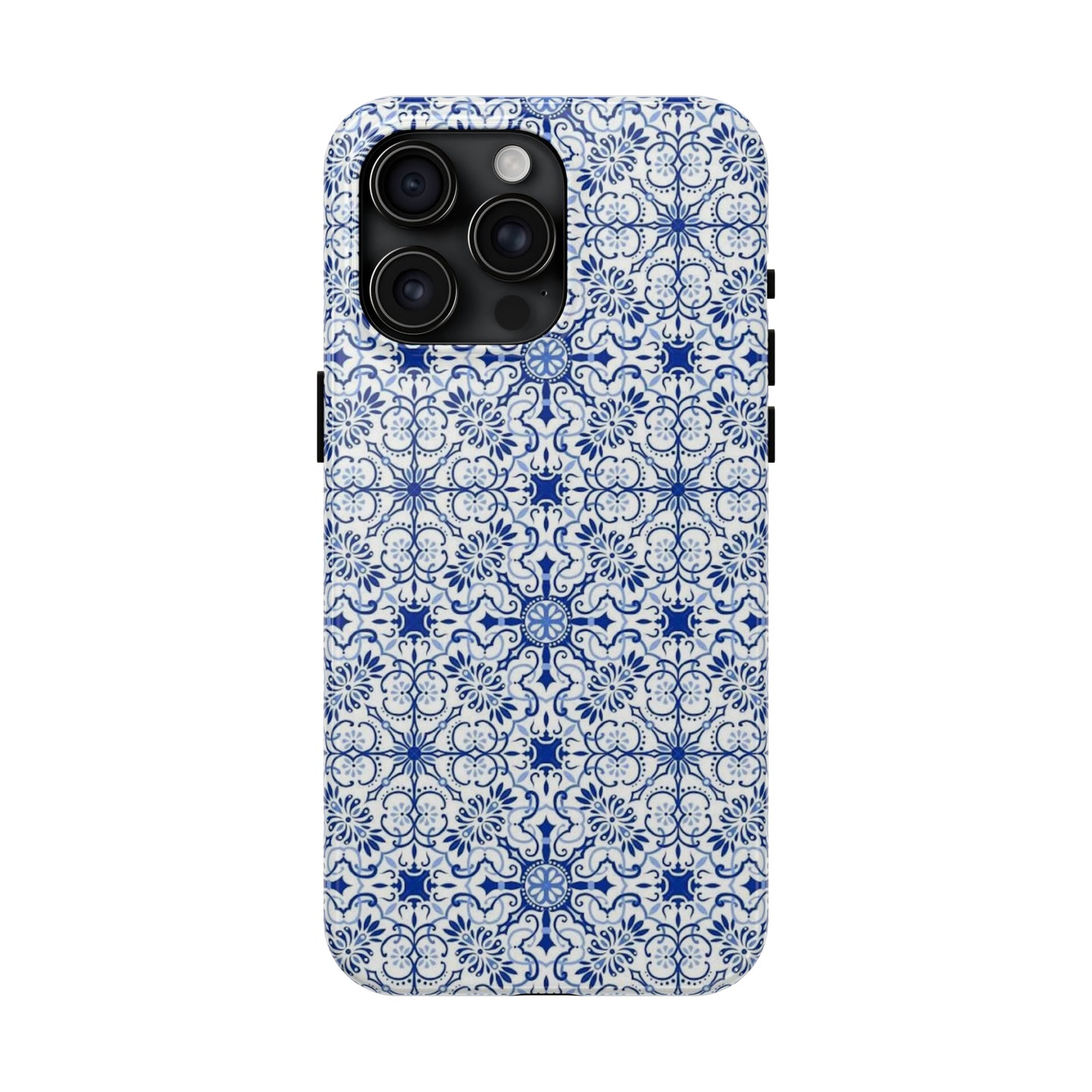 Thin Line Blue Pattern Phone Case