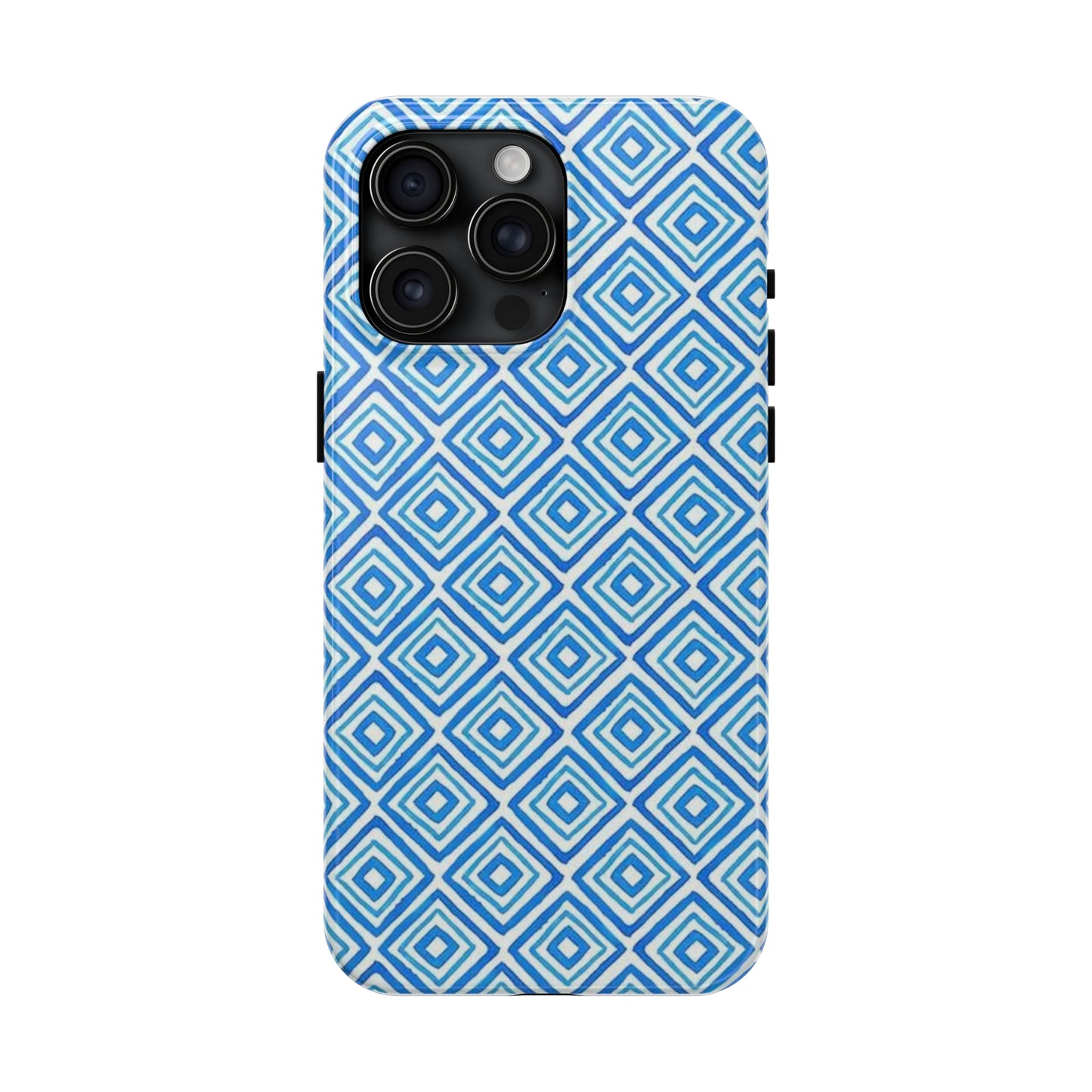Light Blue and White Square Case