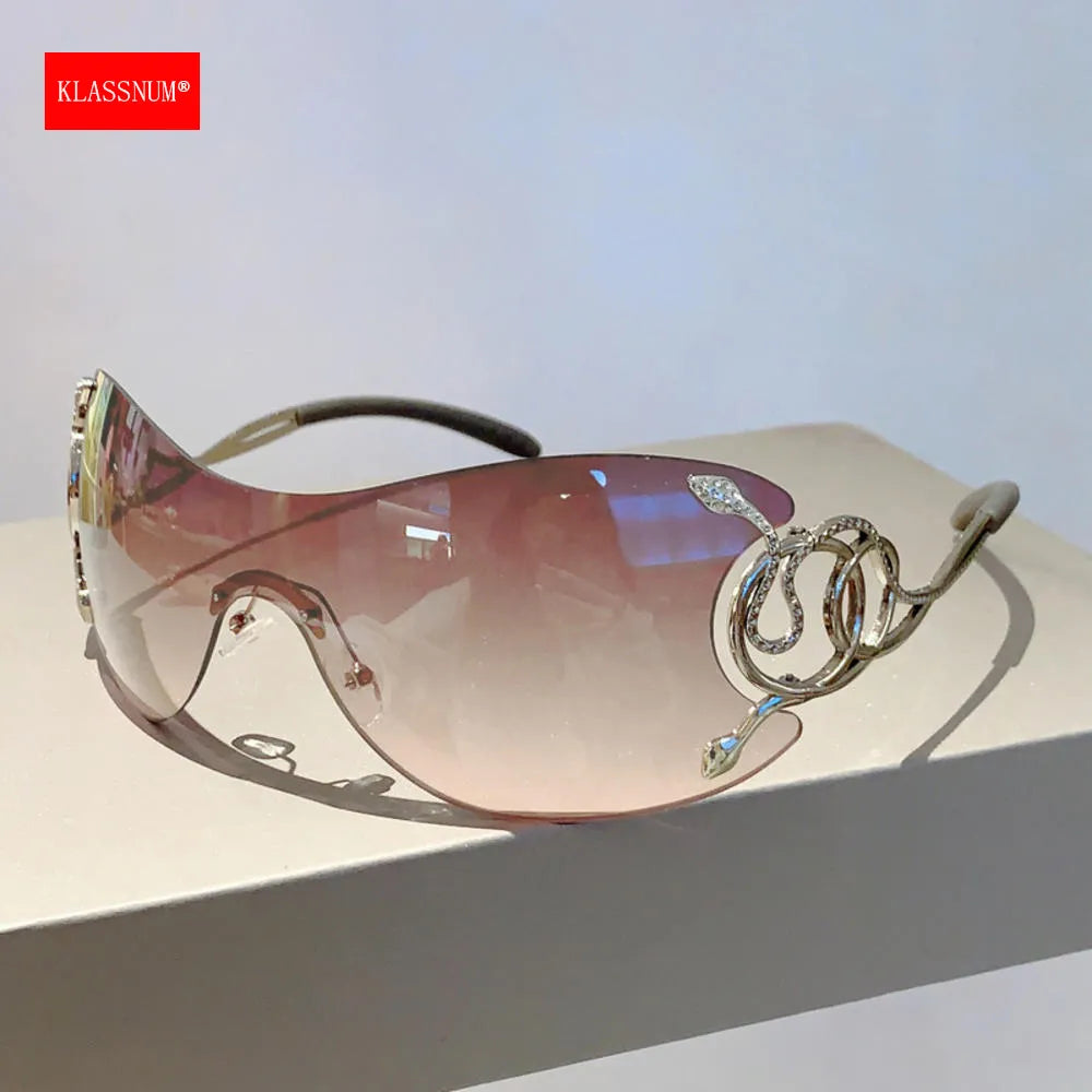 Rimless Metal Frame Glasses