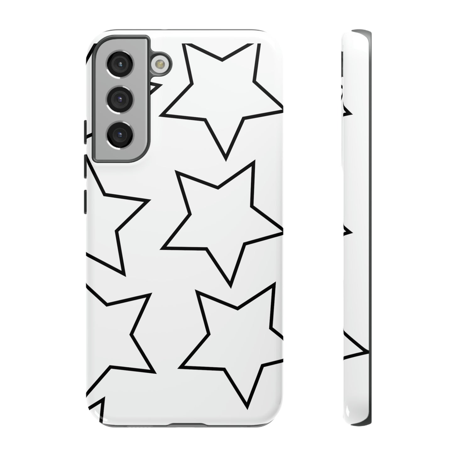 White Big Stars Case