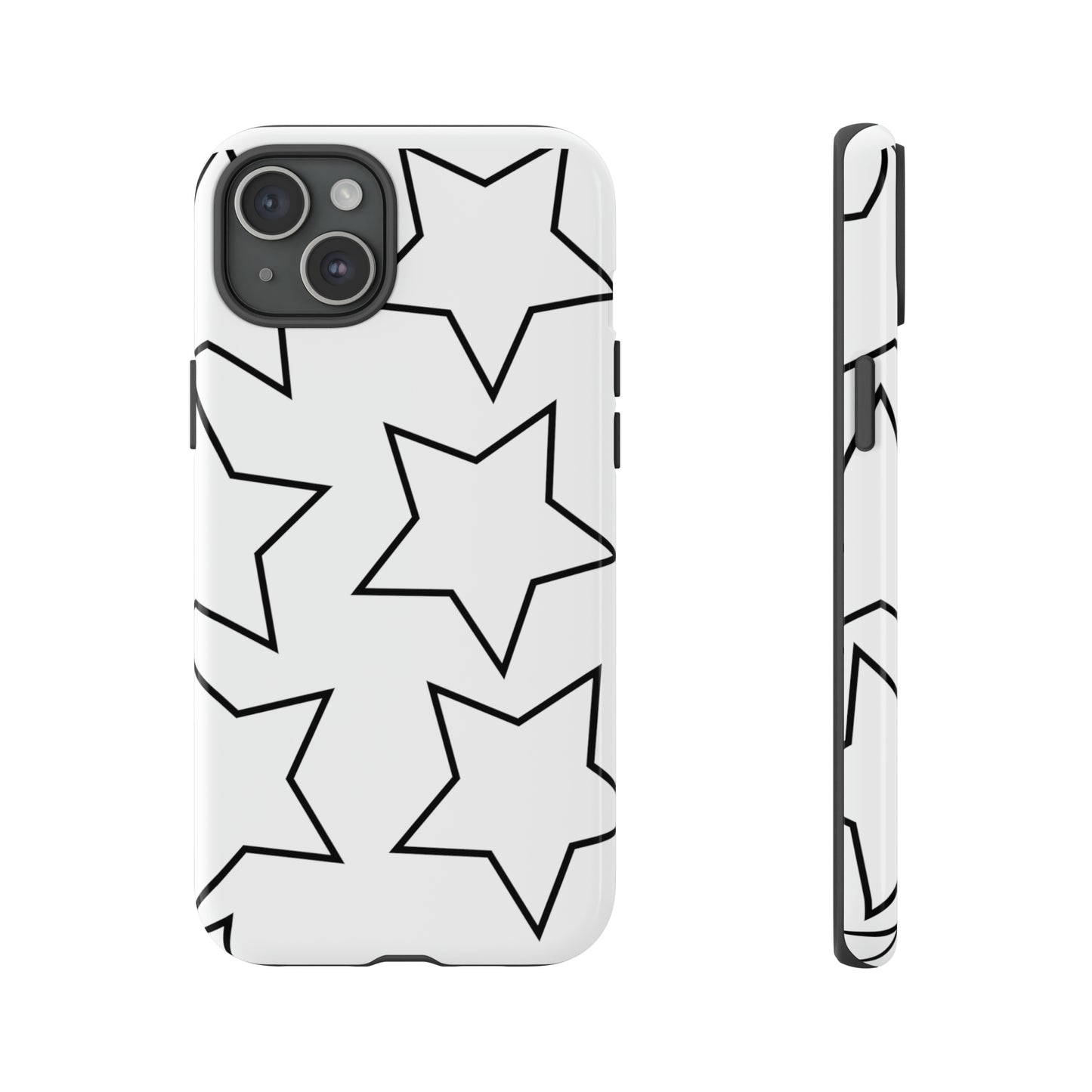White Big Stars Case