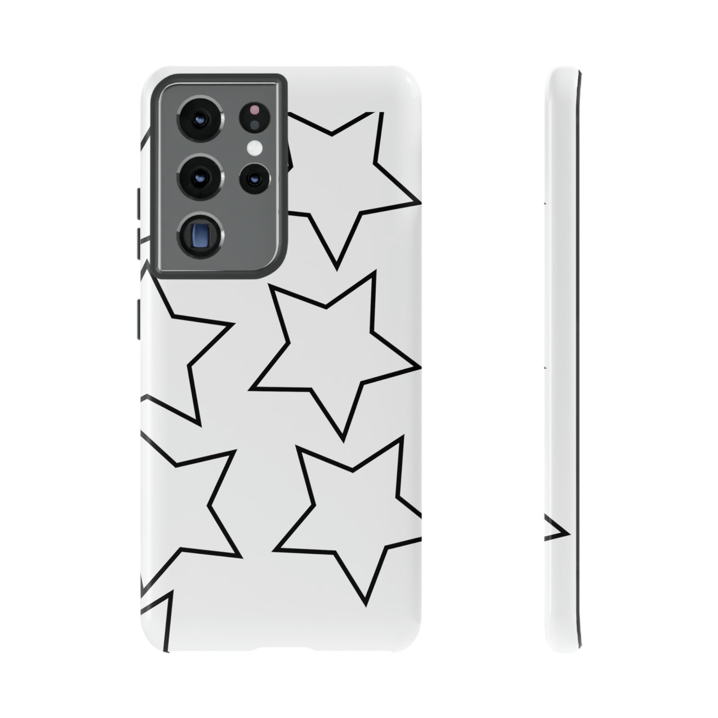 White Big Stars Case