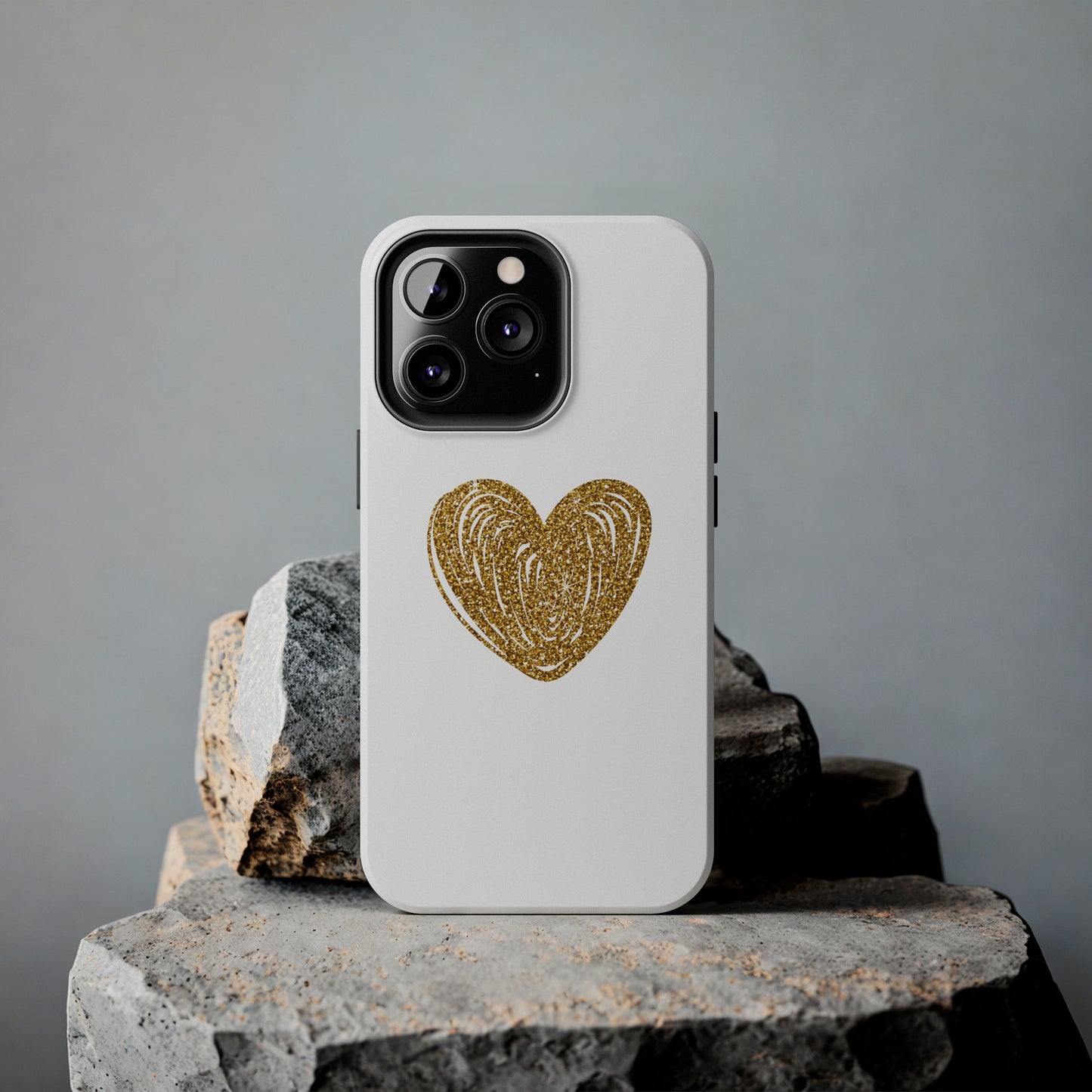 Golden Heart Phone Case