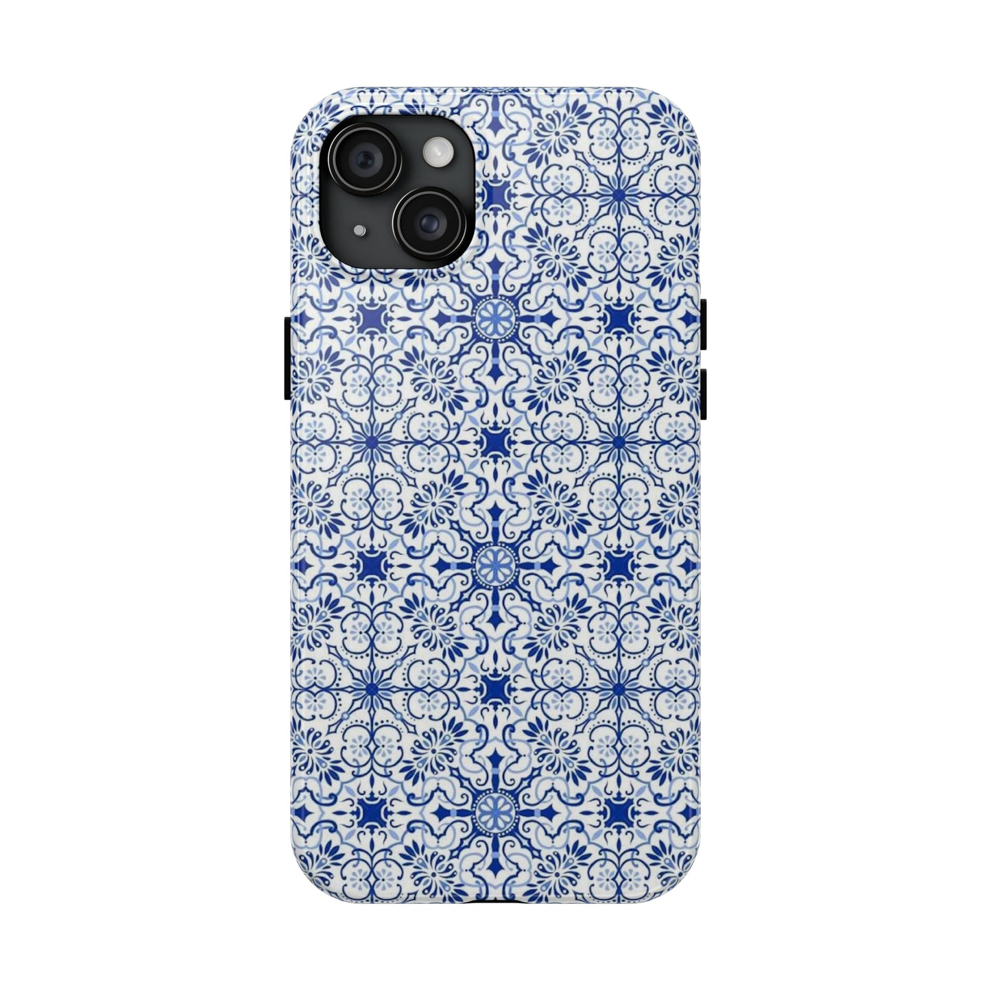 Thin Line Blue Pattern Phone Case