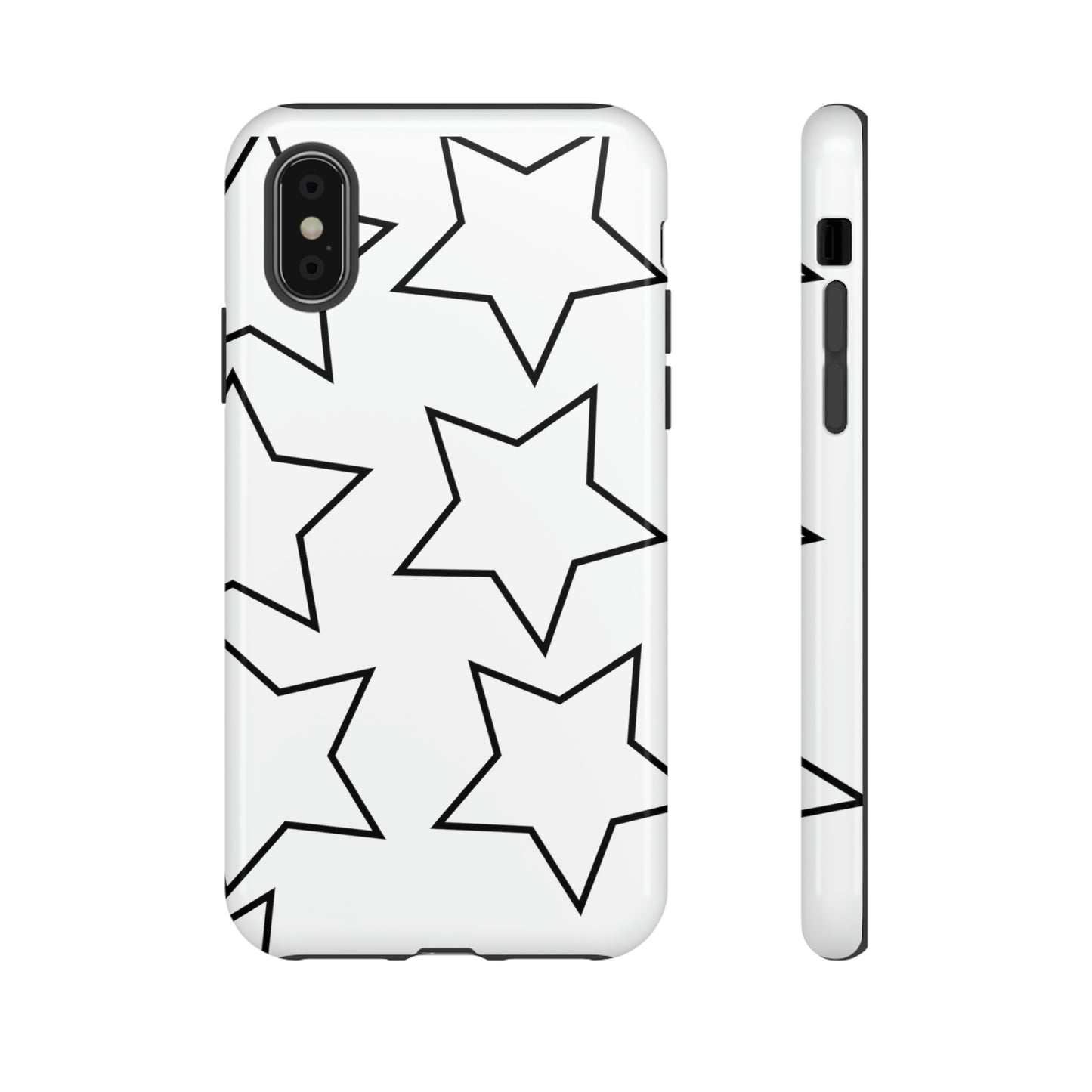 White Big Stars Case