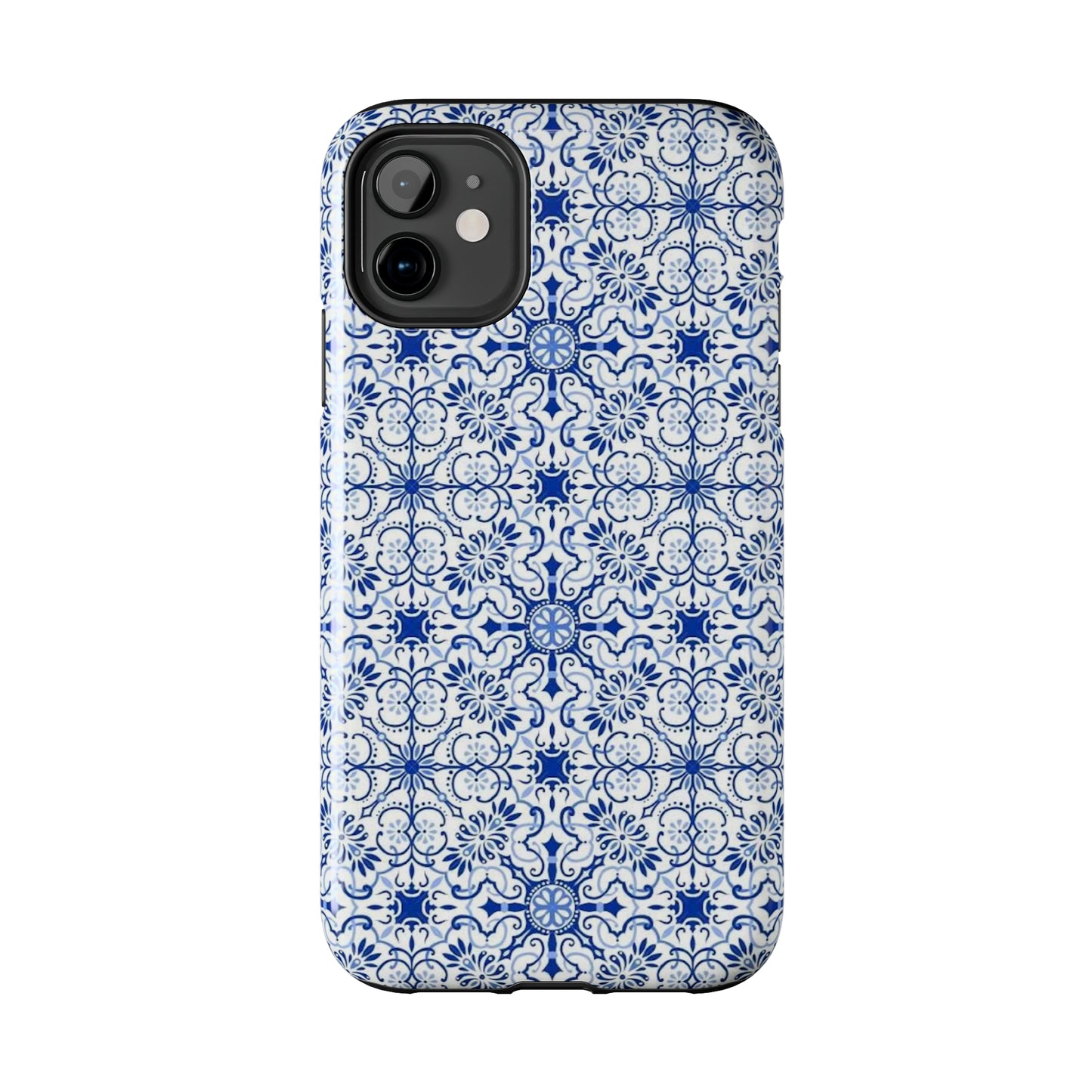 Thin Line Blue Pattern Phone Case