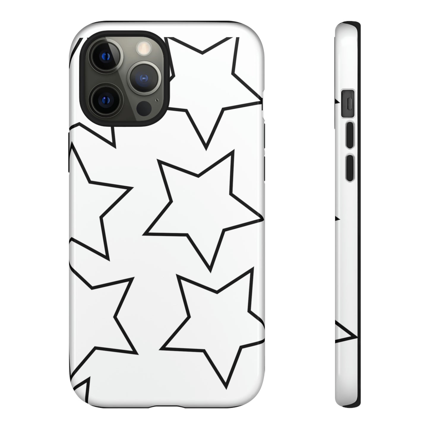 White Big Stars Case