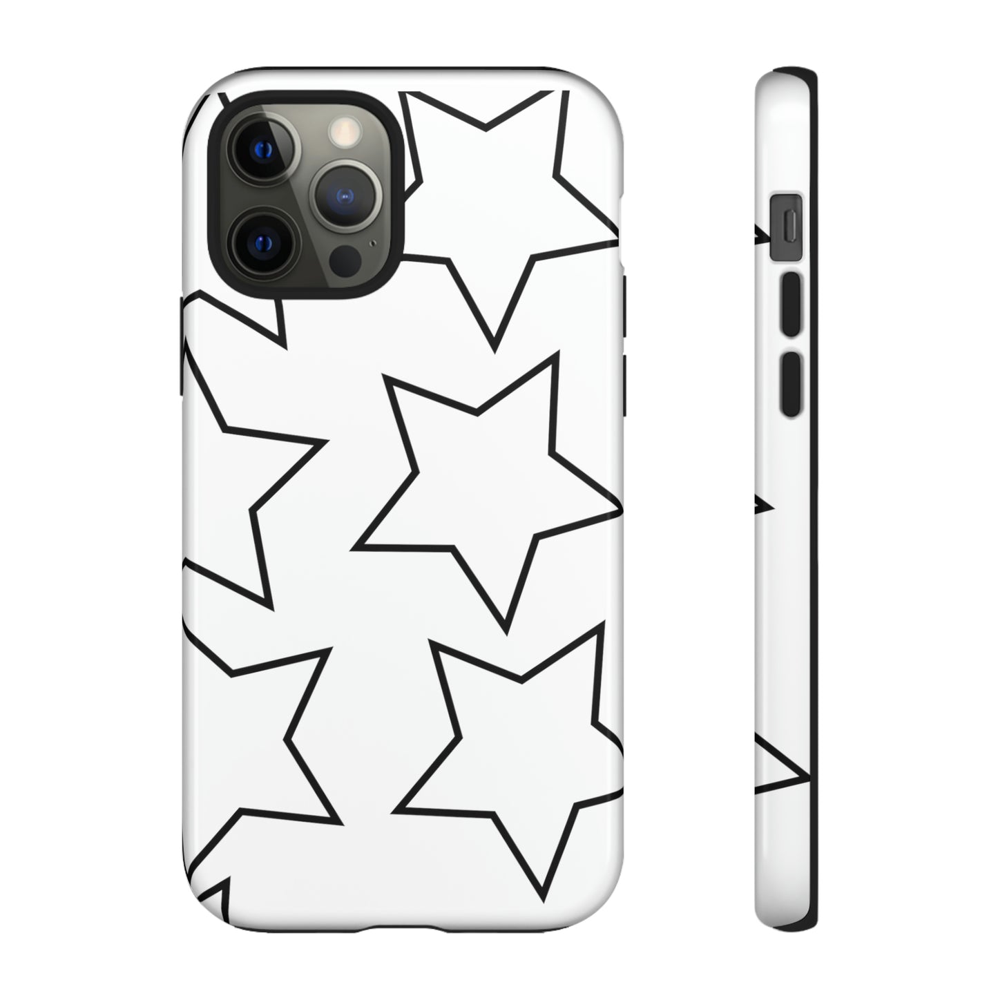 White Big Stars Case