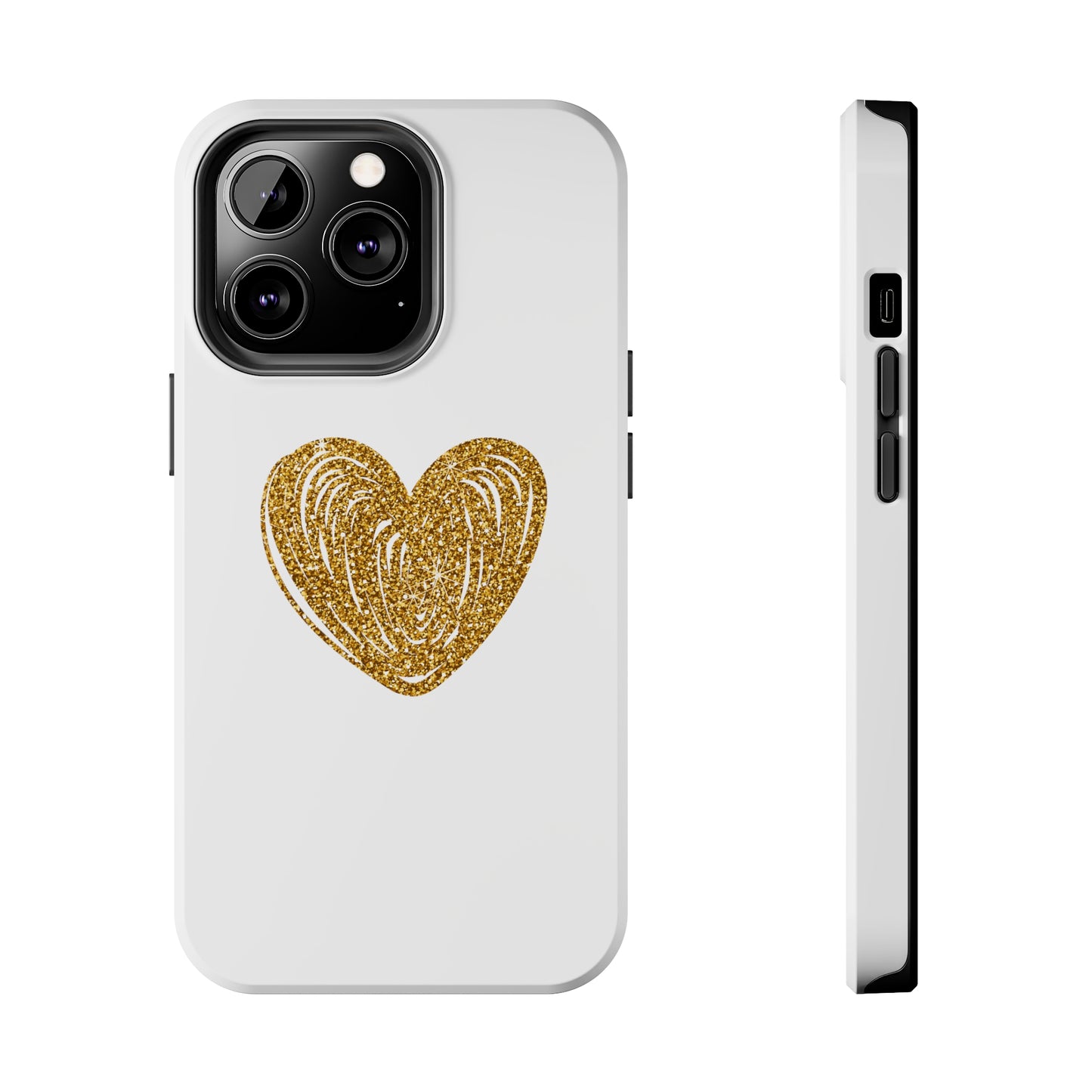 Golden Heart Phone Case