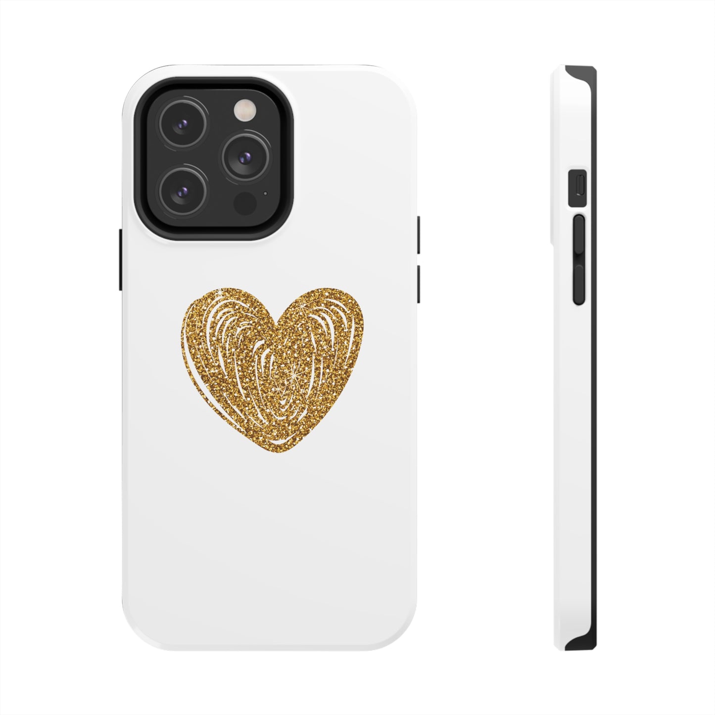 Golden Heart Phone Case