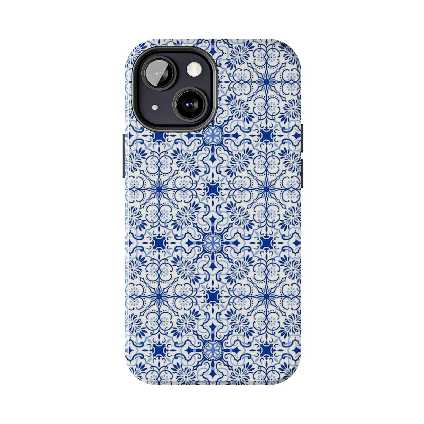 Thin Line Blue Pattern Phone Case