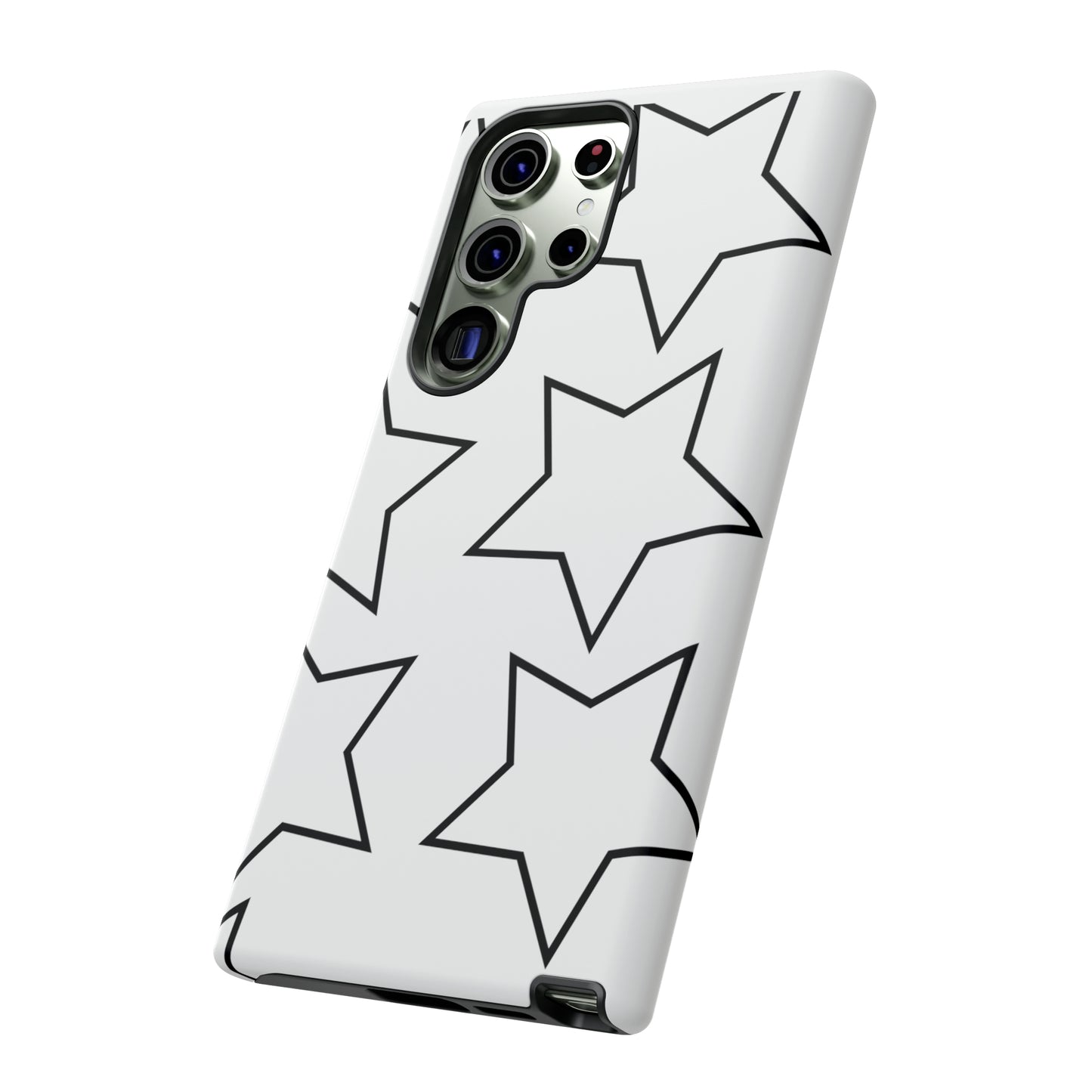 White Big Stars Case