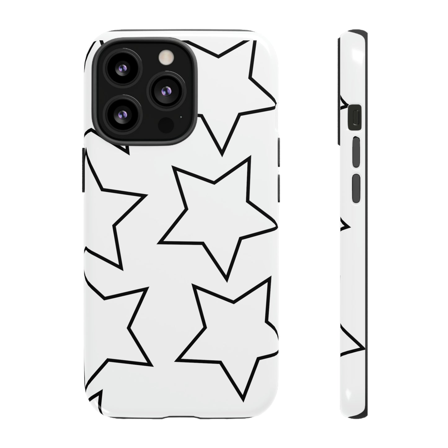 White Big Stars Case