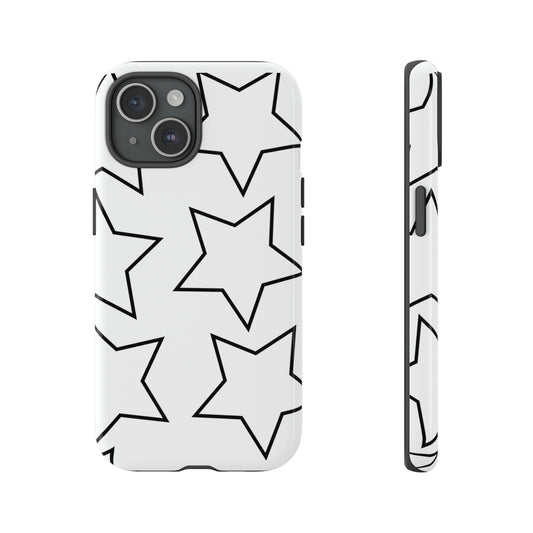 White Big Stars Case