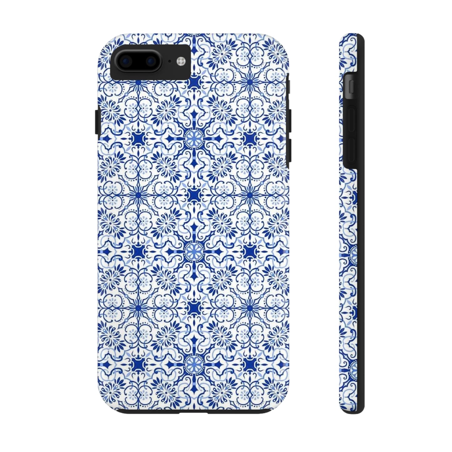 Thin Line Blue Pattern Phone Case