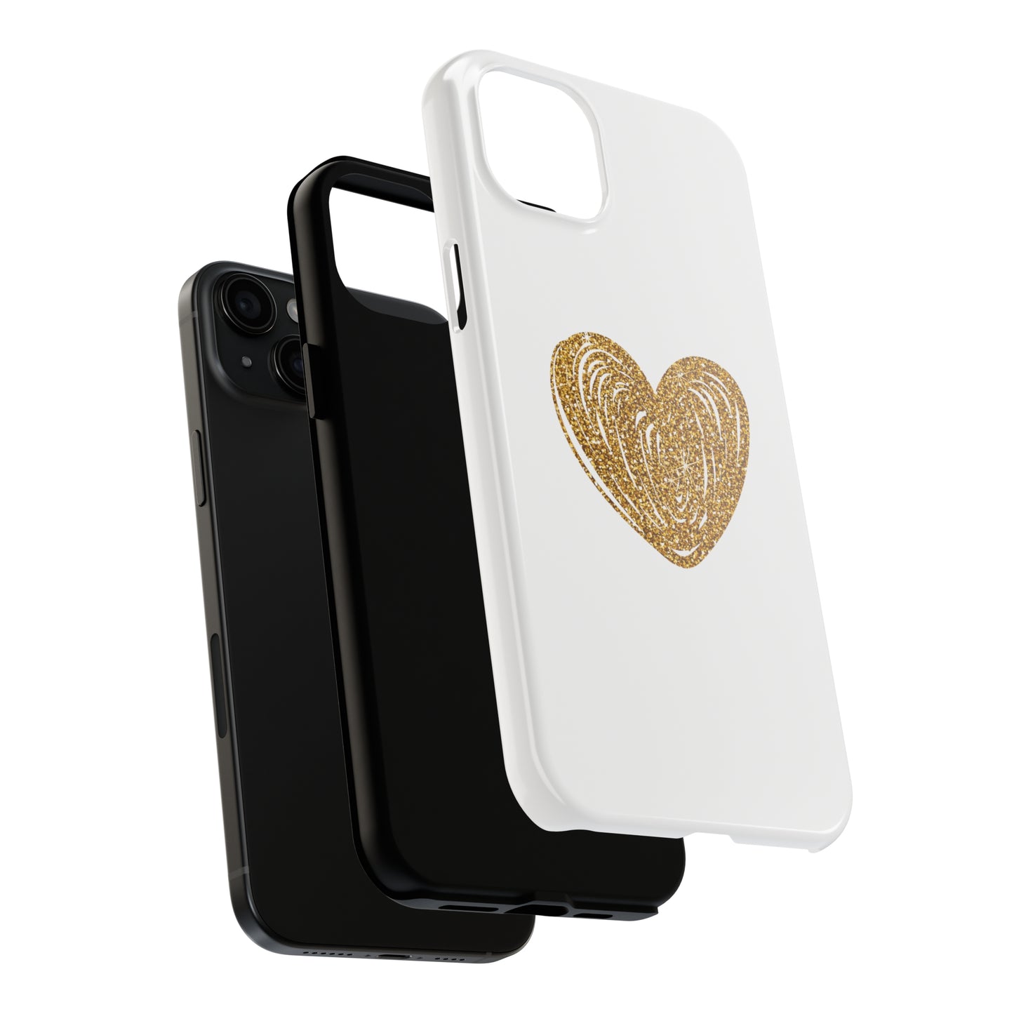 Golden Heart Phone Case