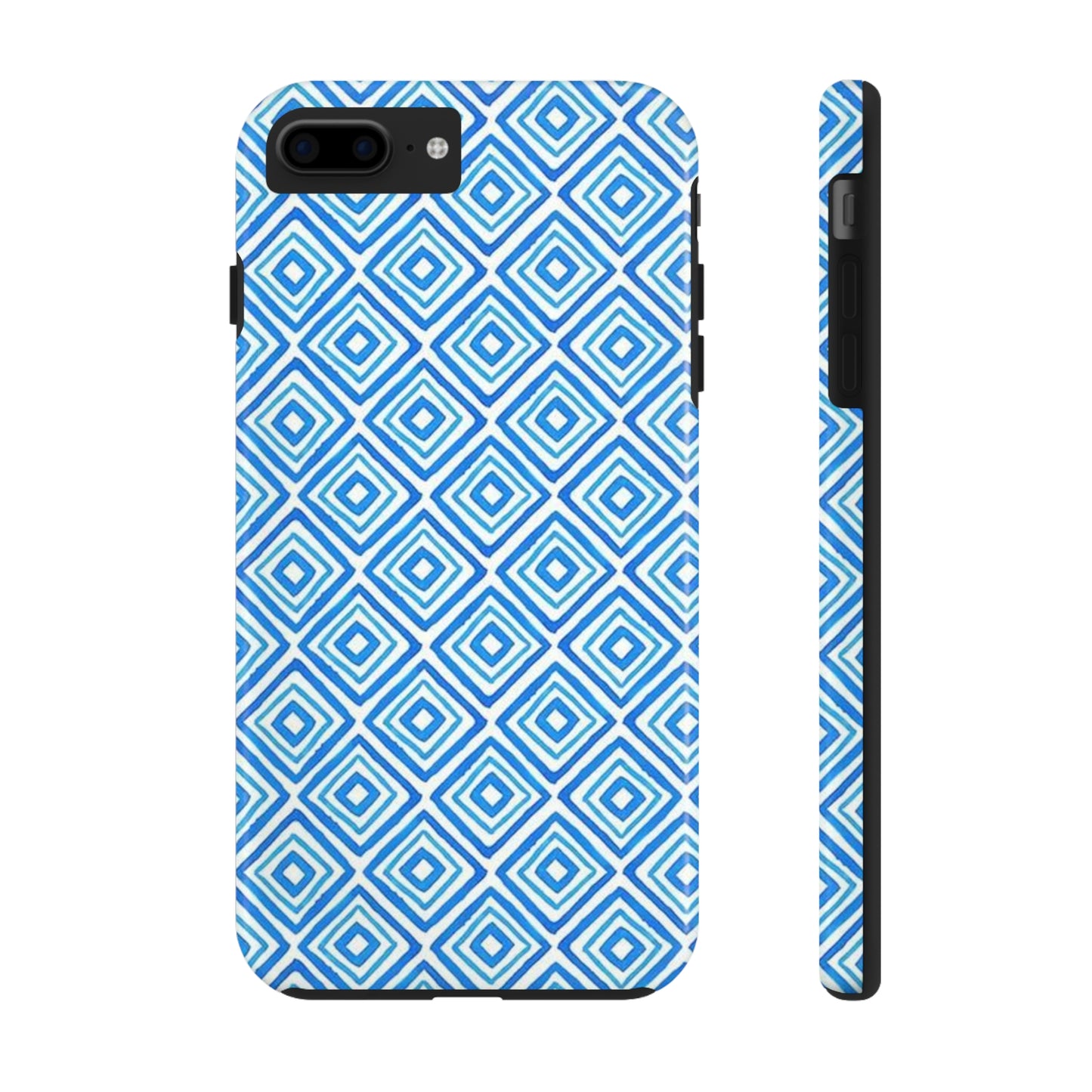 Light Blue and White Square Case