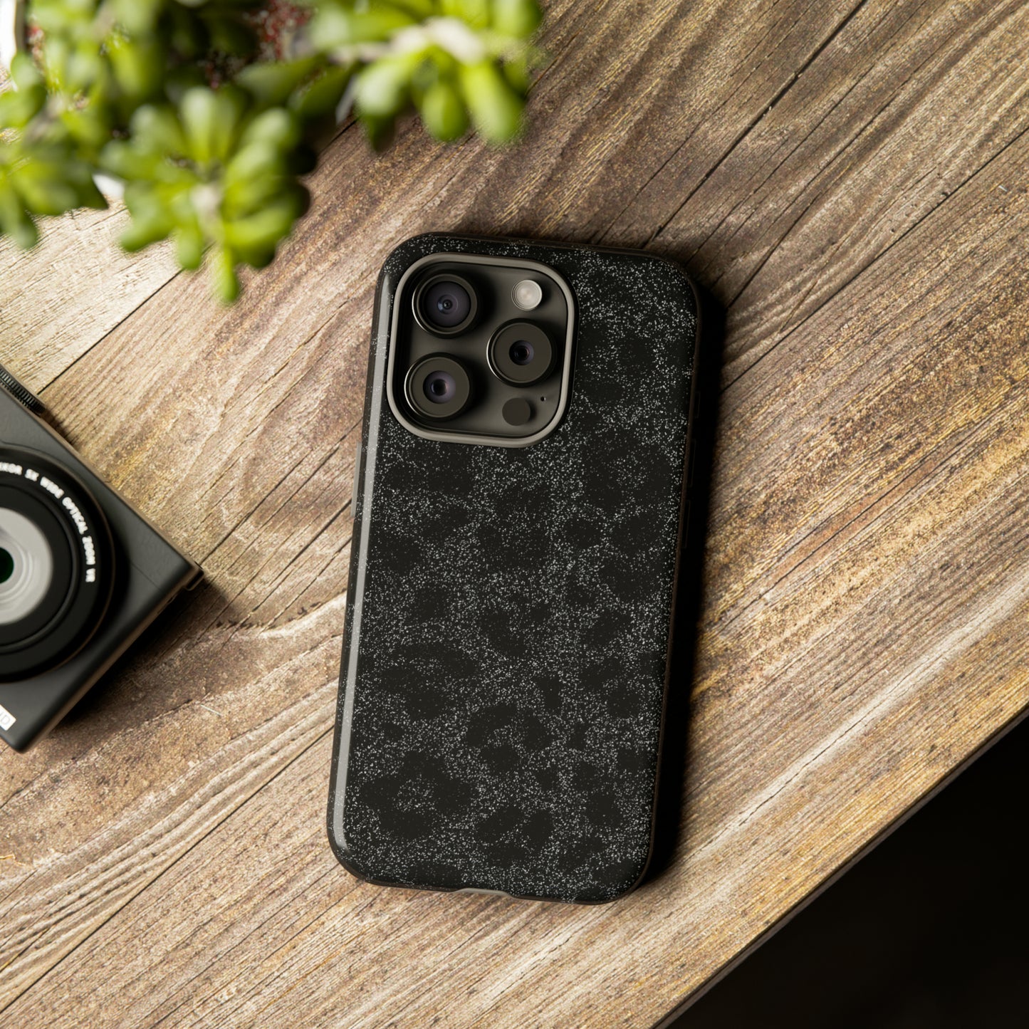 Black Leopard Print Case