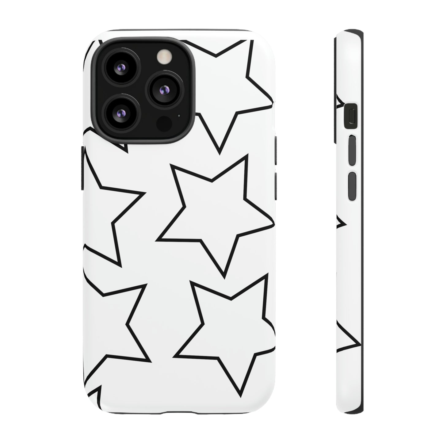 White Big Stars Case