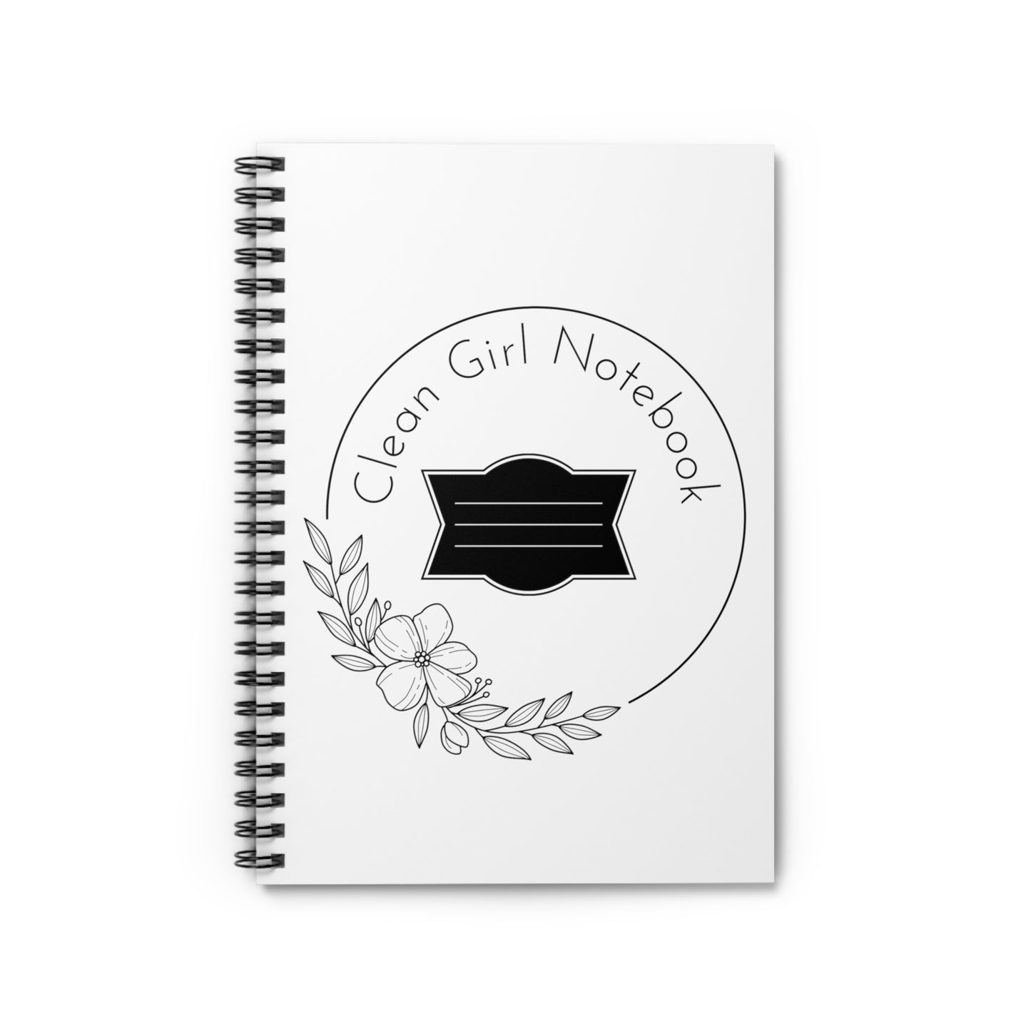 White Spiral Notebook - Ruled Line