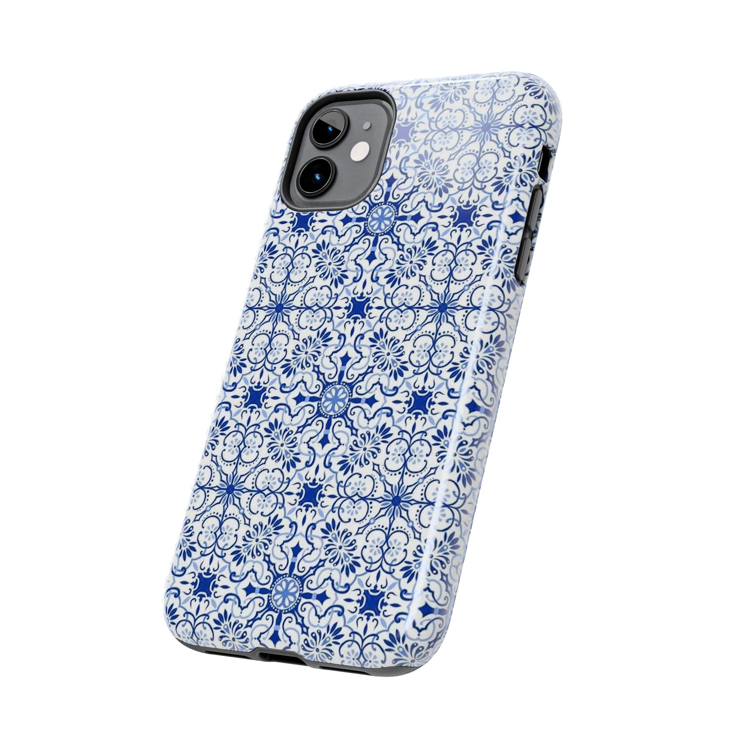 Thin Line Blue Pattern Phone Case