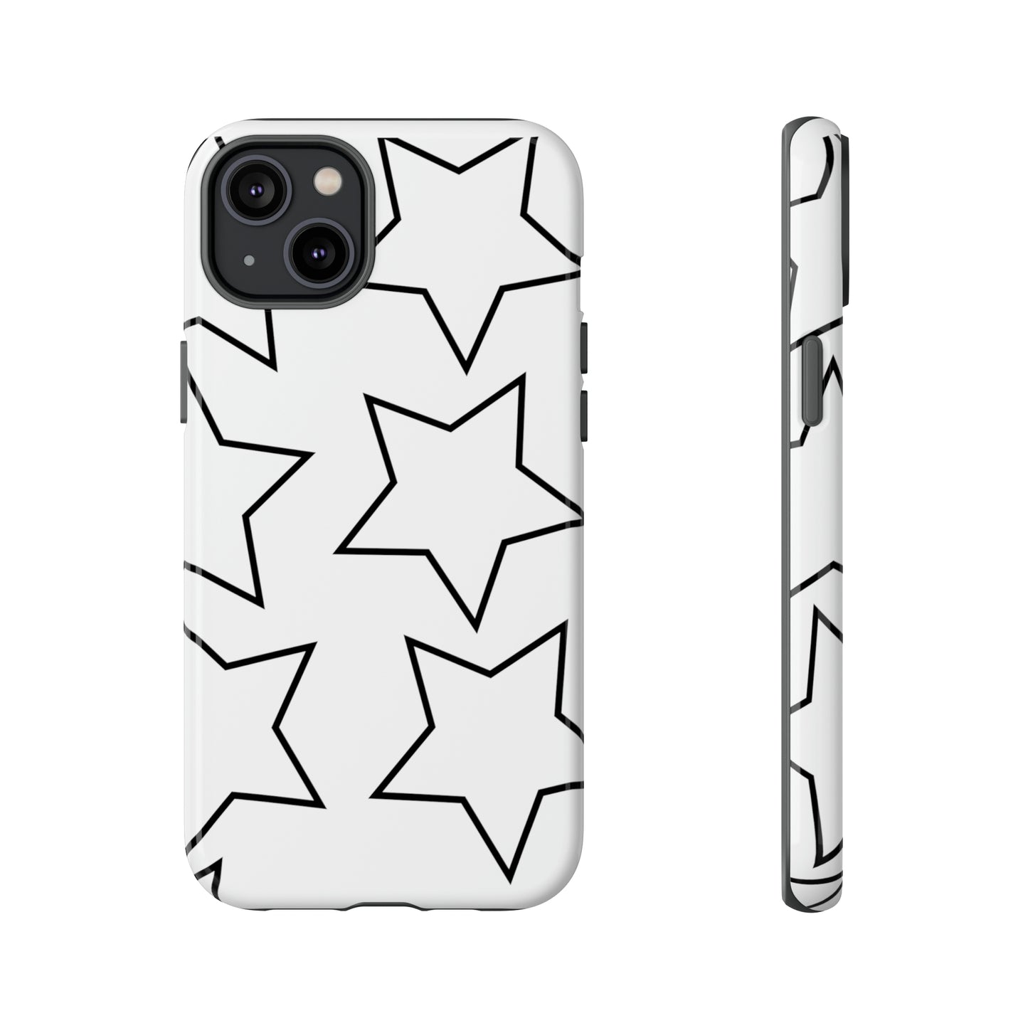 White Big Stars Case