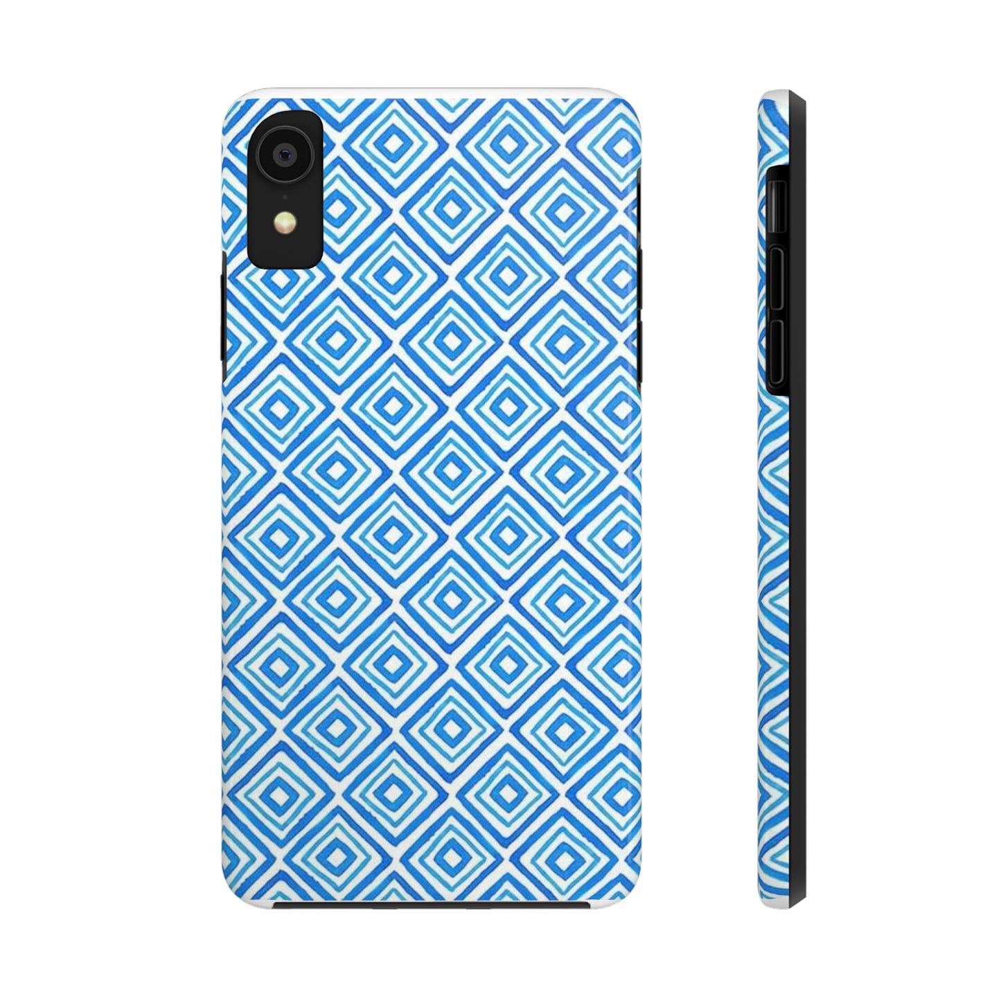 Light Blue and White Square Case
