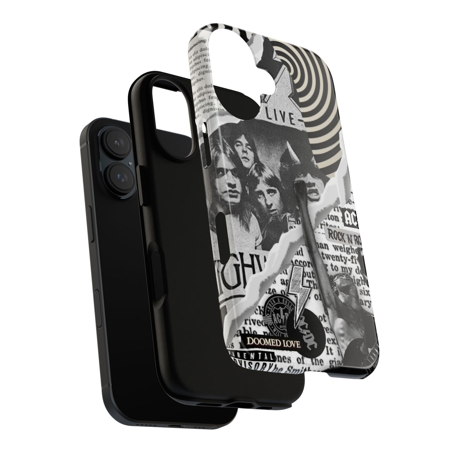 Rock Band Phone Case | Tough Cases, AC/DC Design, Music Lover Gift, Unique Phone Accessory, Birthday Present