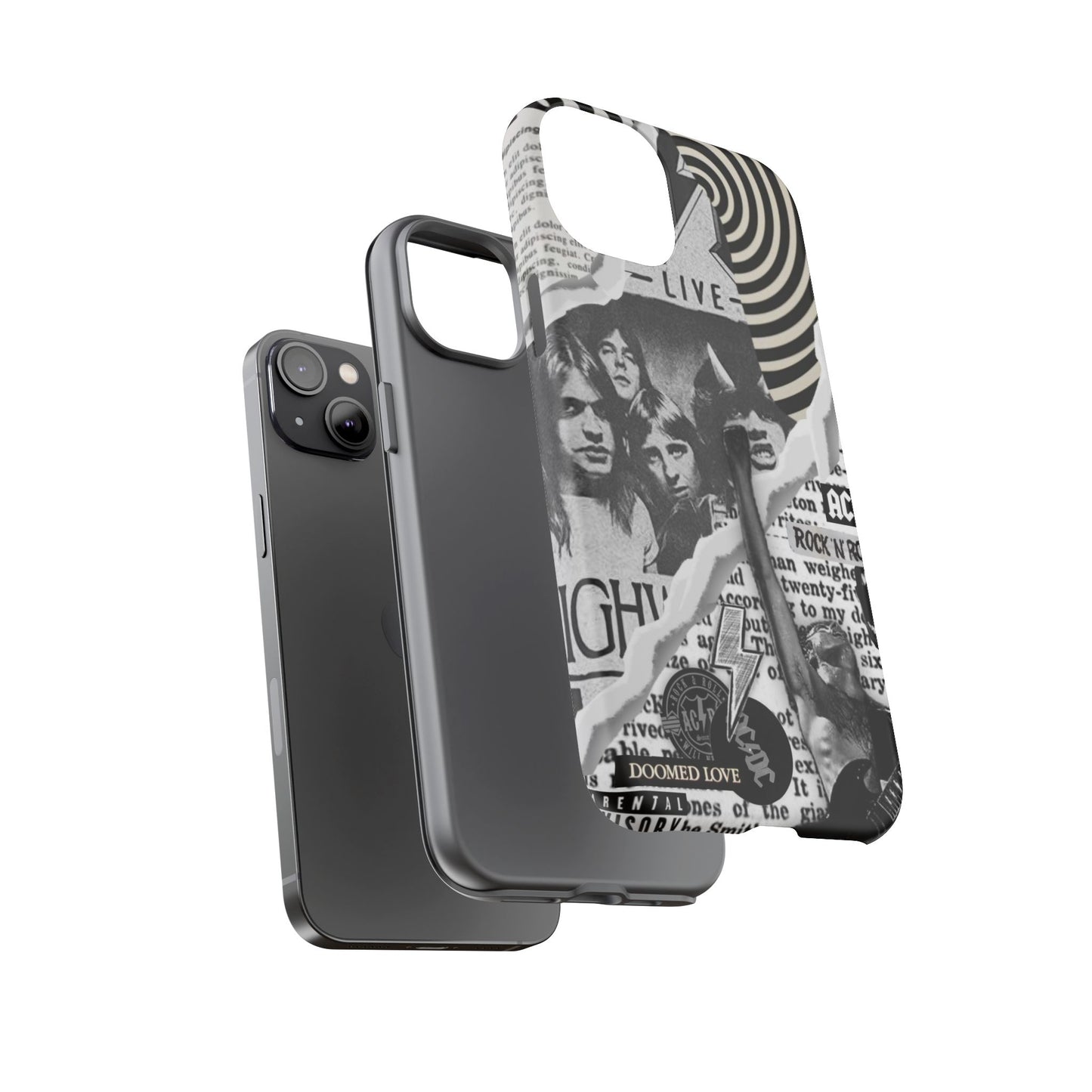 Rock Band Phone Case | Tough Cases, AC/DC Design, Music Lover Gift, Unique Phone Accessory, Birthday Present