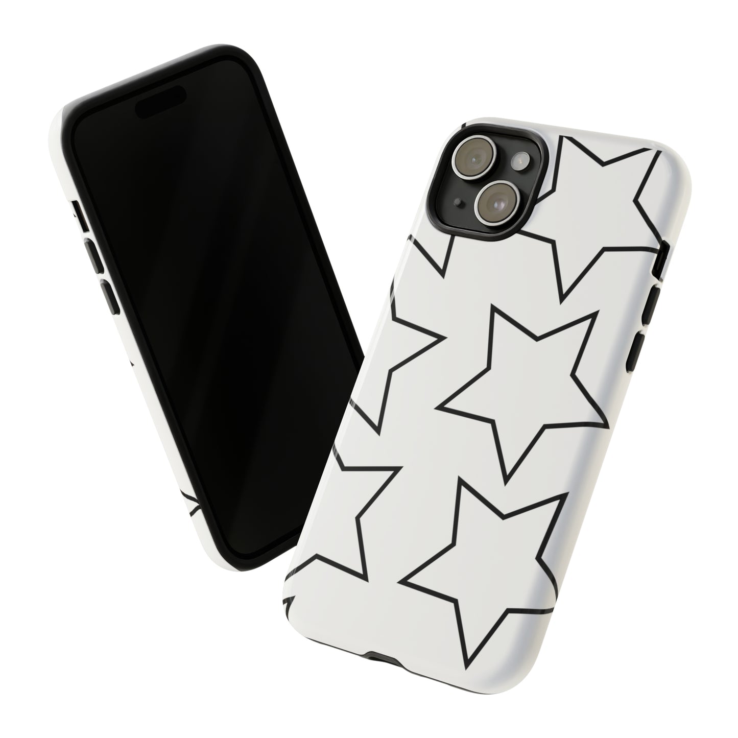 White Big Stars Case