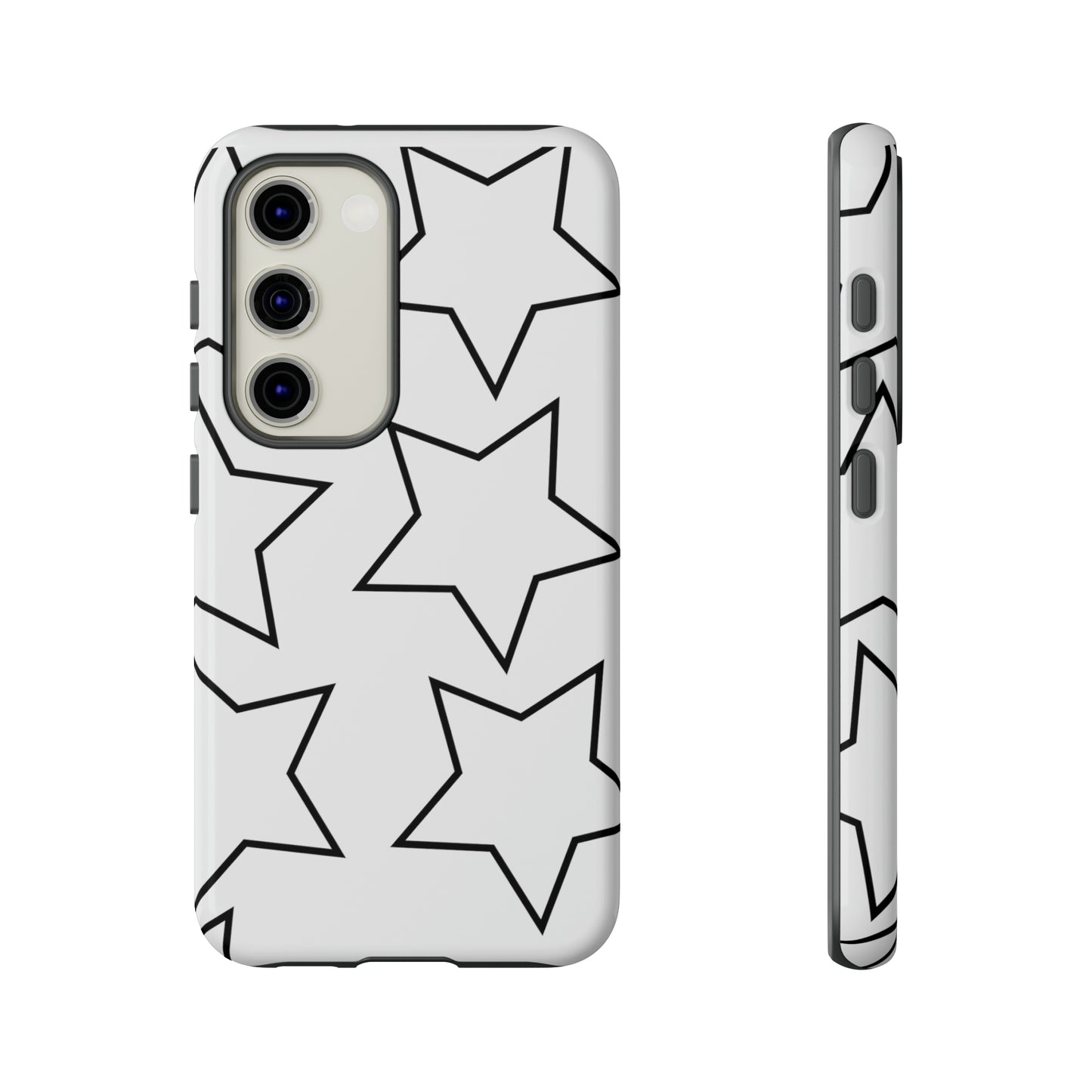 White Big Stars Case