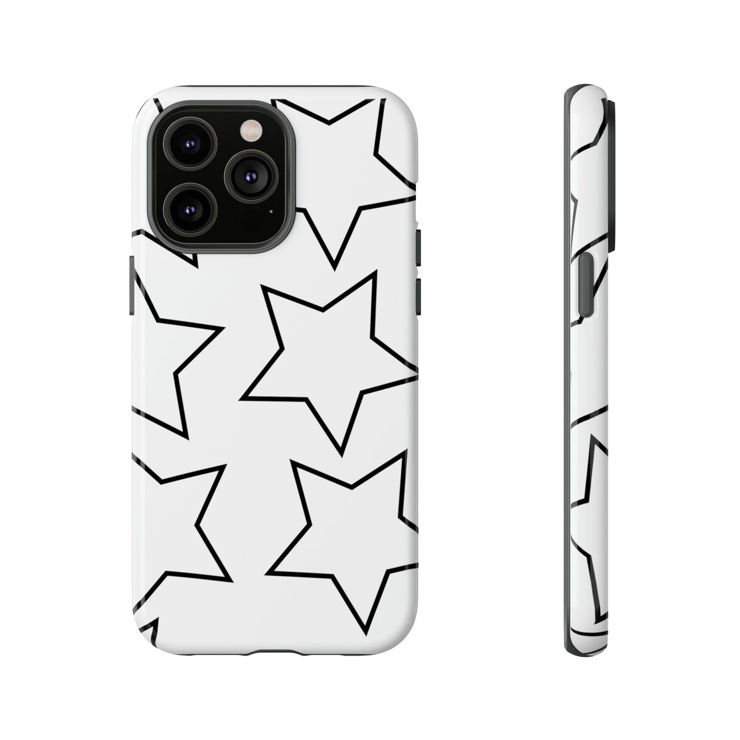 White Big Stars Case