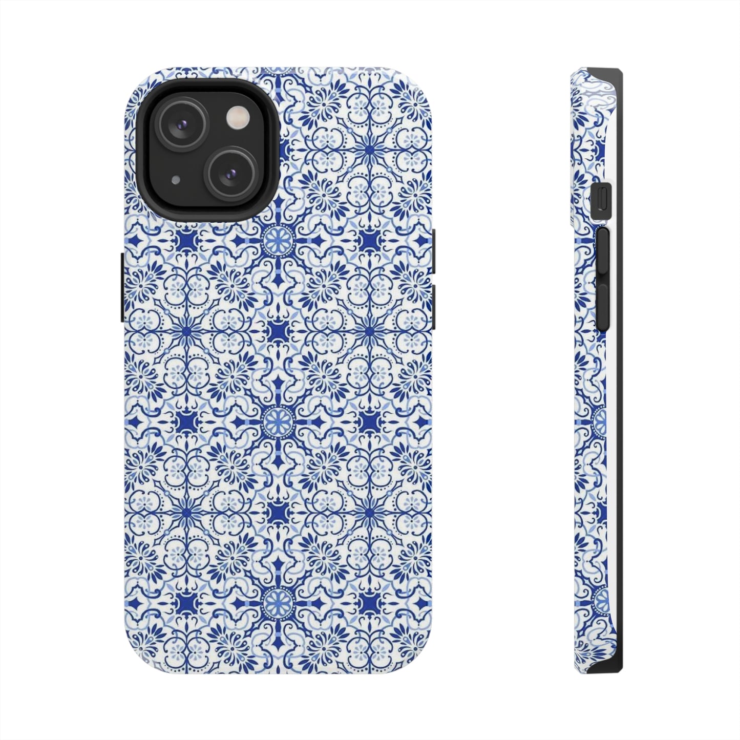 Thin Line Blue Pattern Phone Case