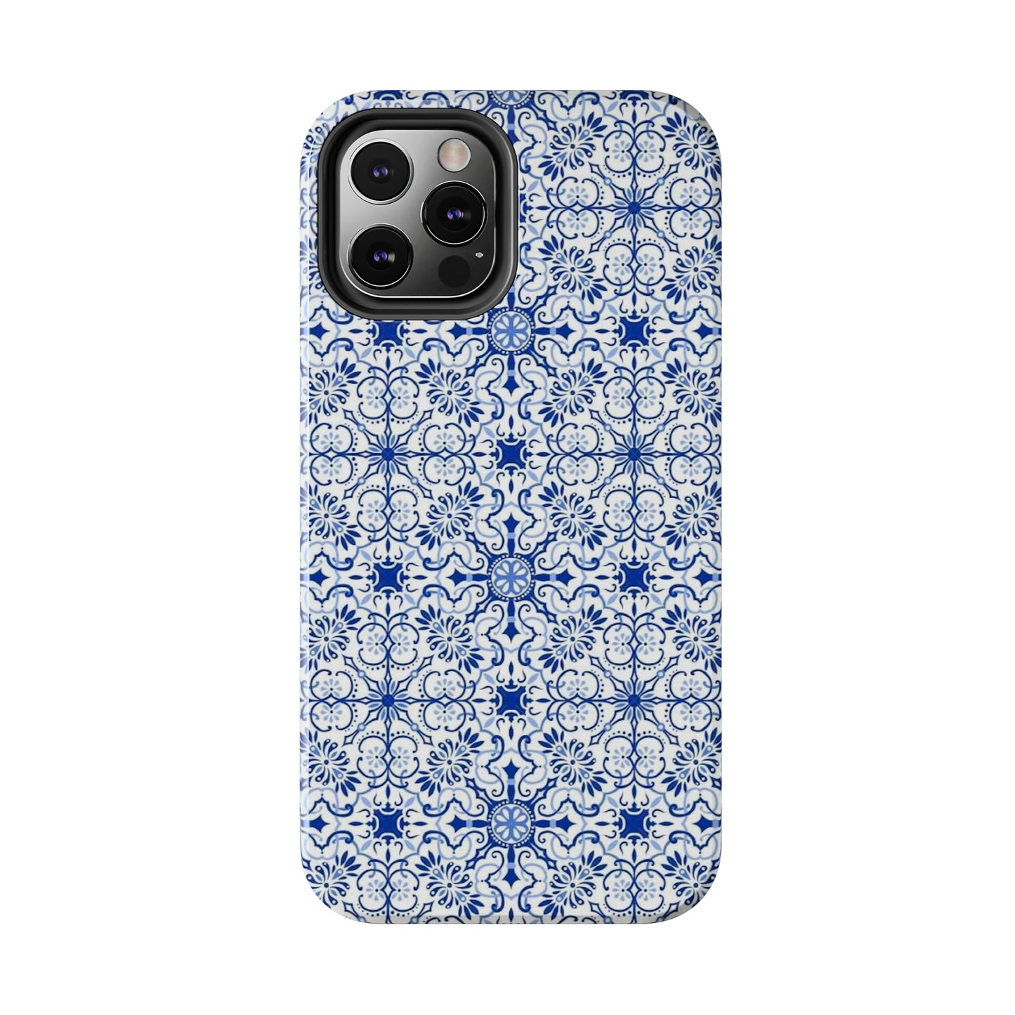 Thin Line Blue Pattern Phone Case