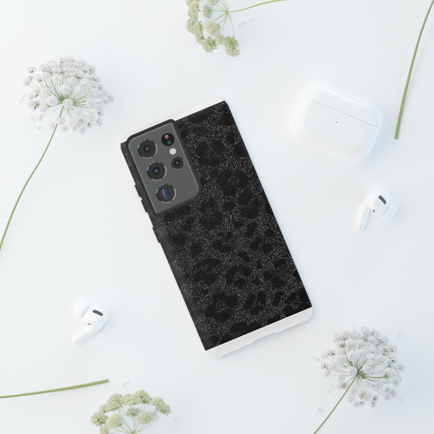 Black Leopard Print Case