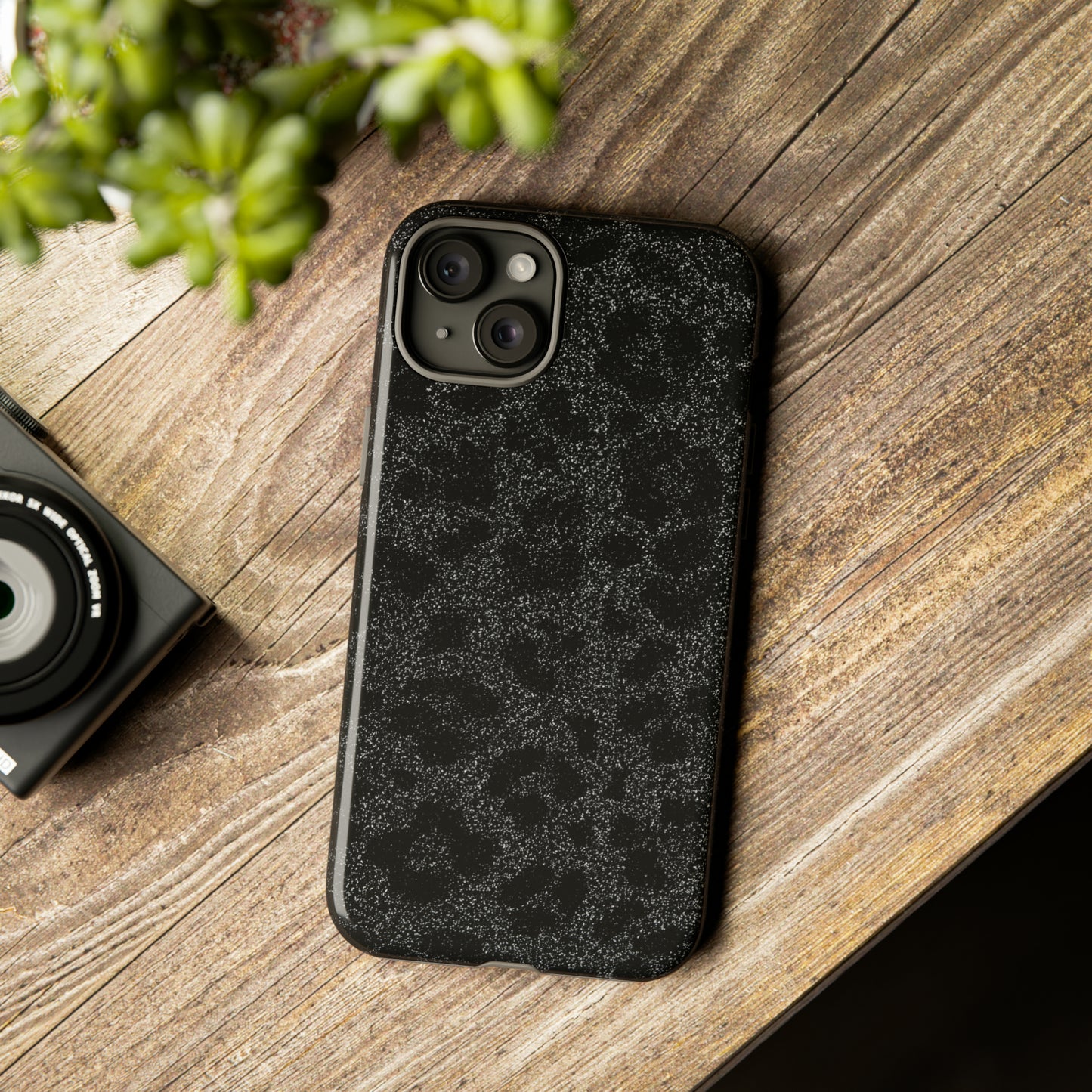 Black Leopard Print Case