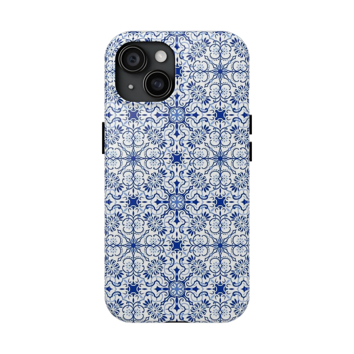 Thin Line Blue Pattern Phone Case