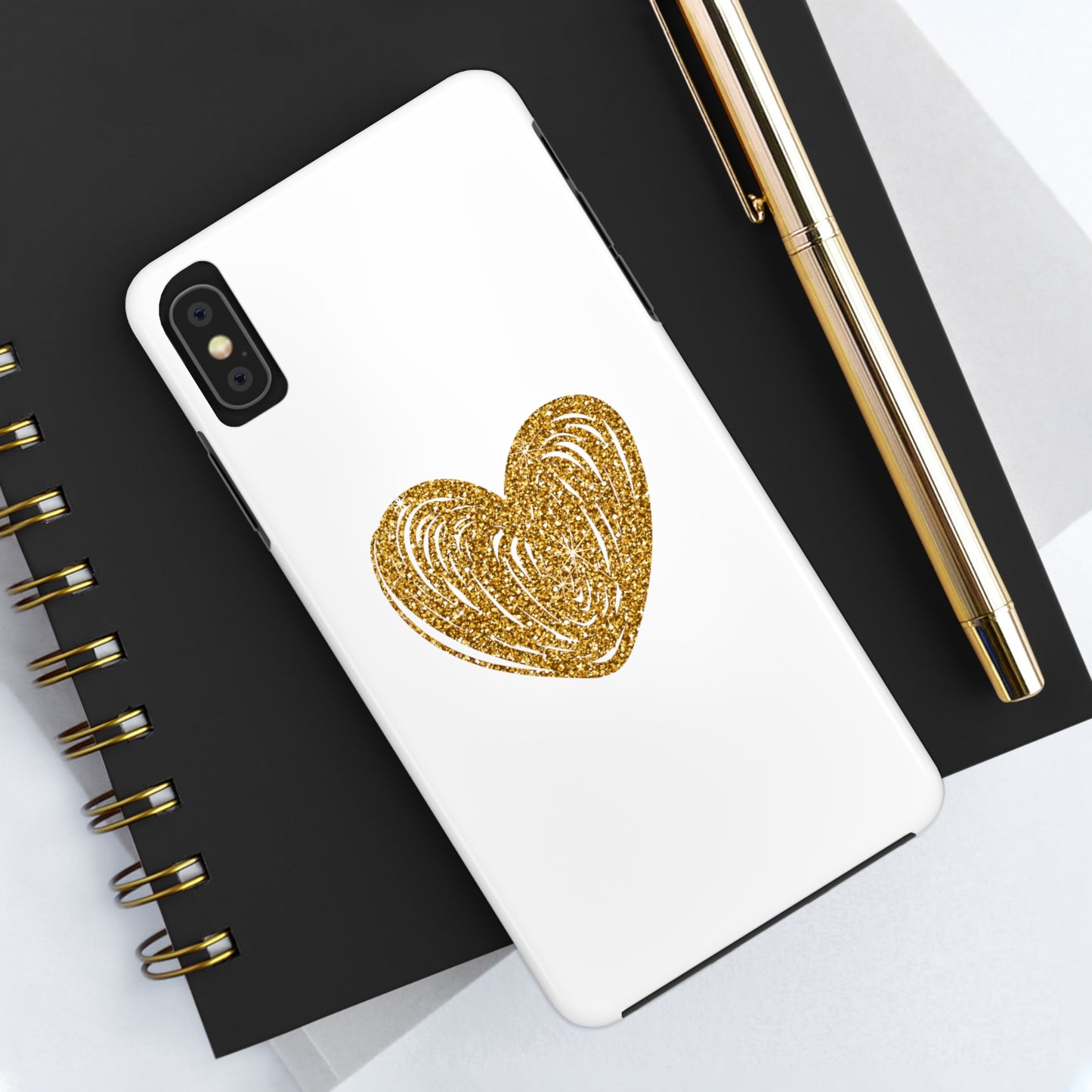 Golden Heart Phone Case