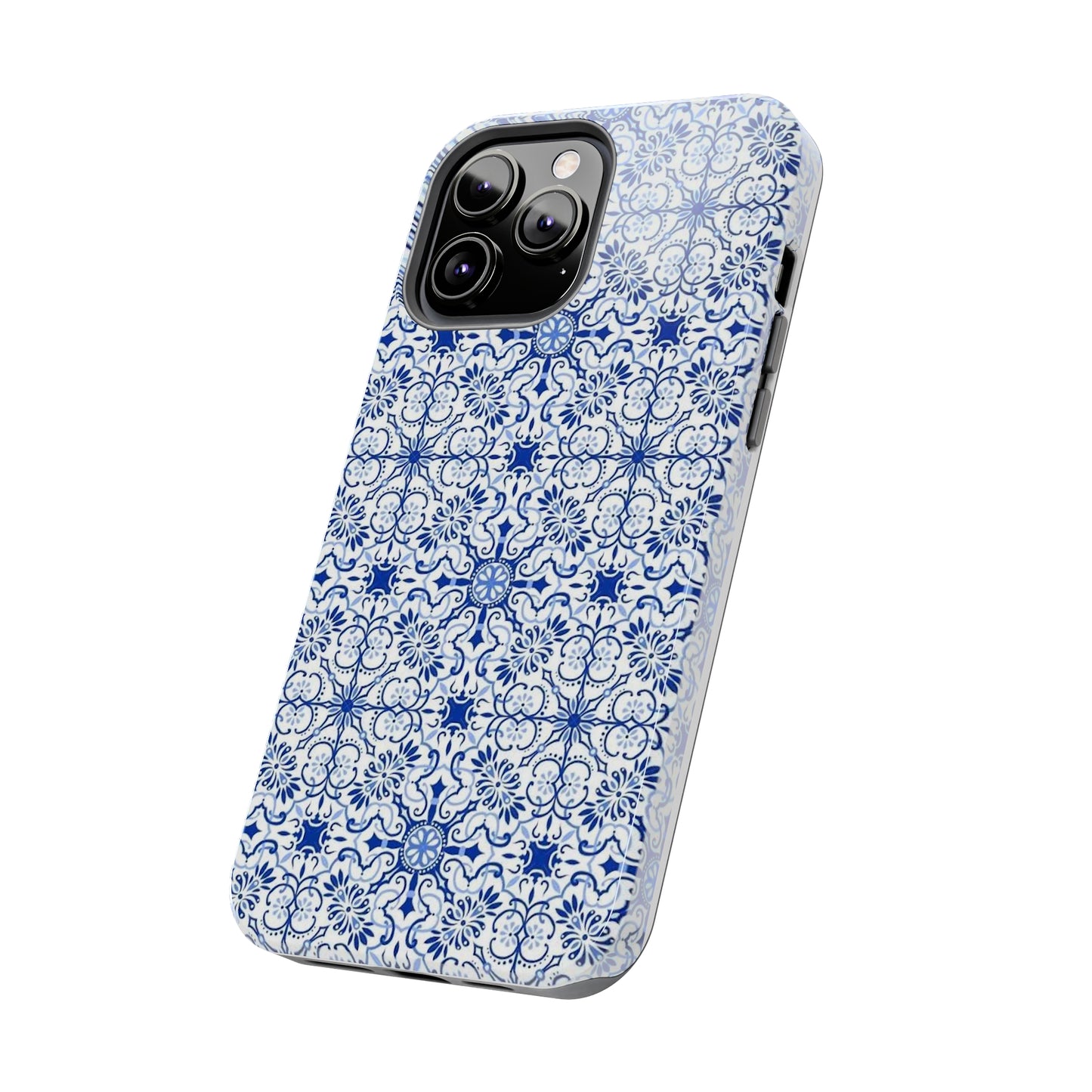Thin Line Blue Pattern Phone Case