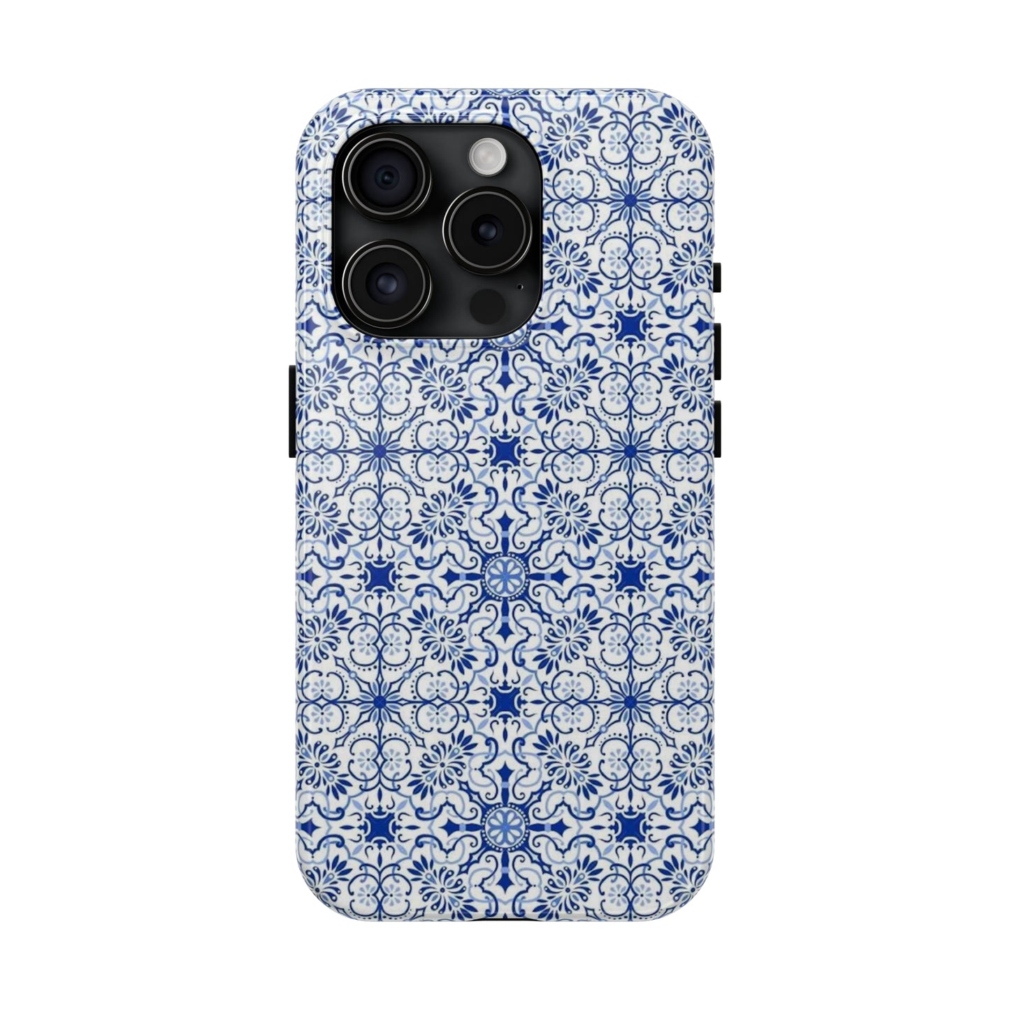 Thin Line Blue Pattern Phone Case