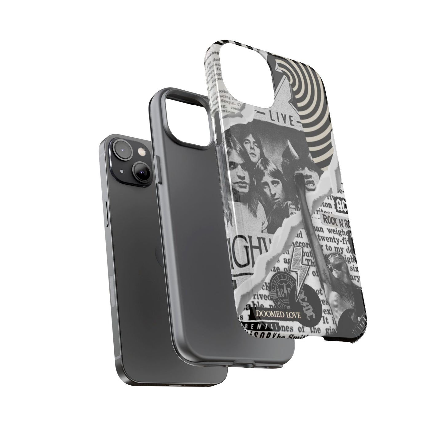 Rock Band Phone Case | Tough Cases, AC/DC Design, Music Lover Gift, Unique Phone Accessory, Birthday Present
