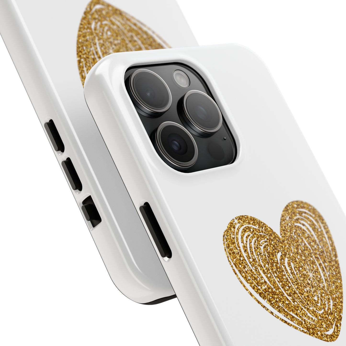 Golden Heart Phone Case