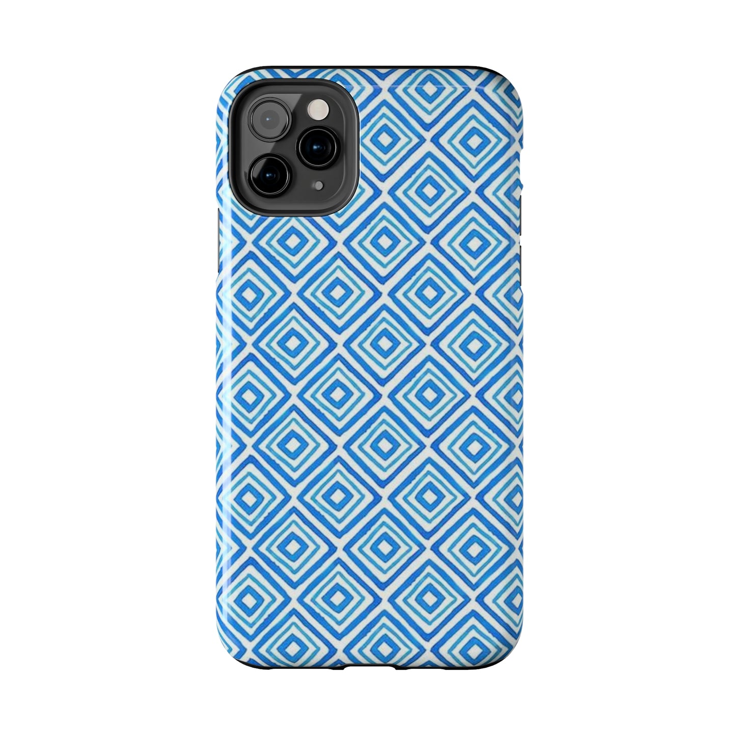 Light Blue and White Square Case