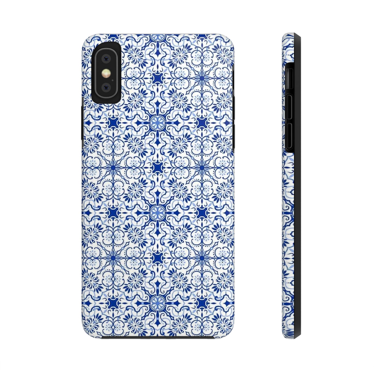 Thin Line Blue Pattern Phone Case