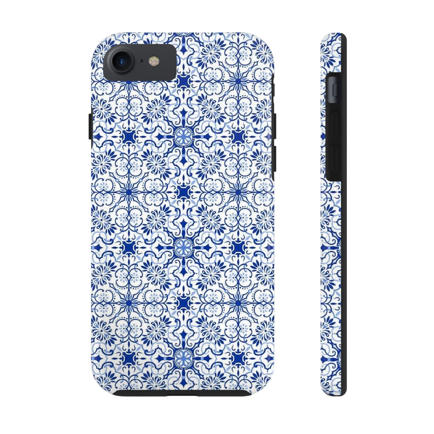 Thin Line Blue Pattern Phone Case