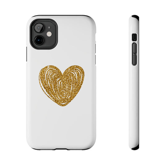 Golden Heart Phone Case