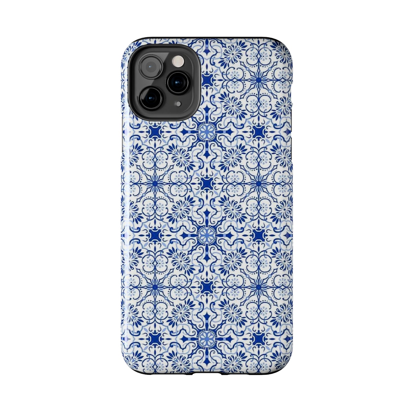 Thin Line Blue Pattern Phone Case