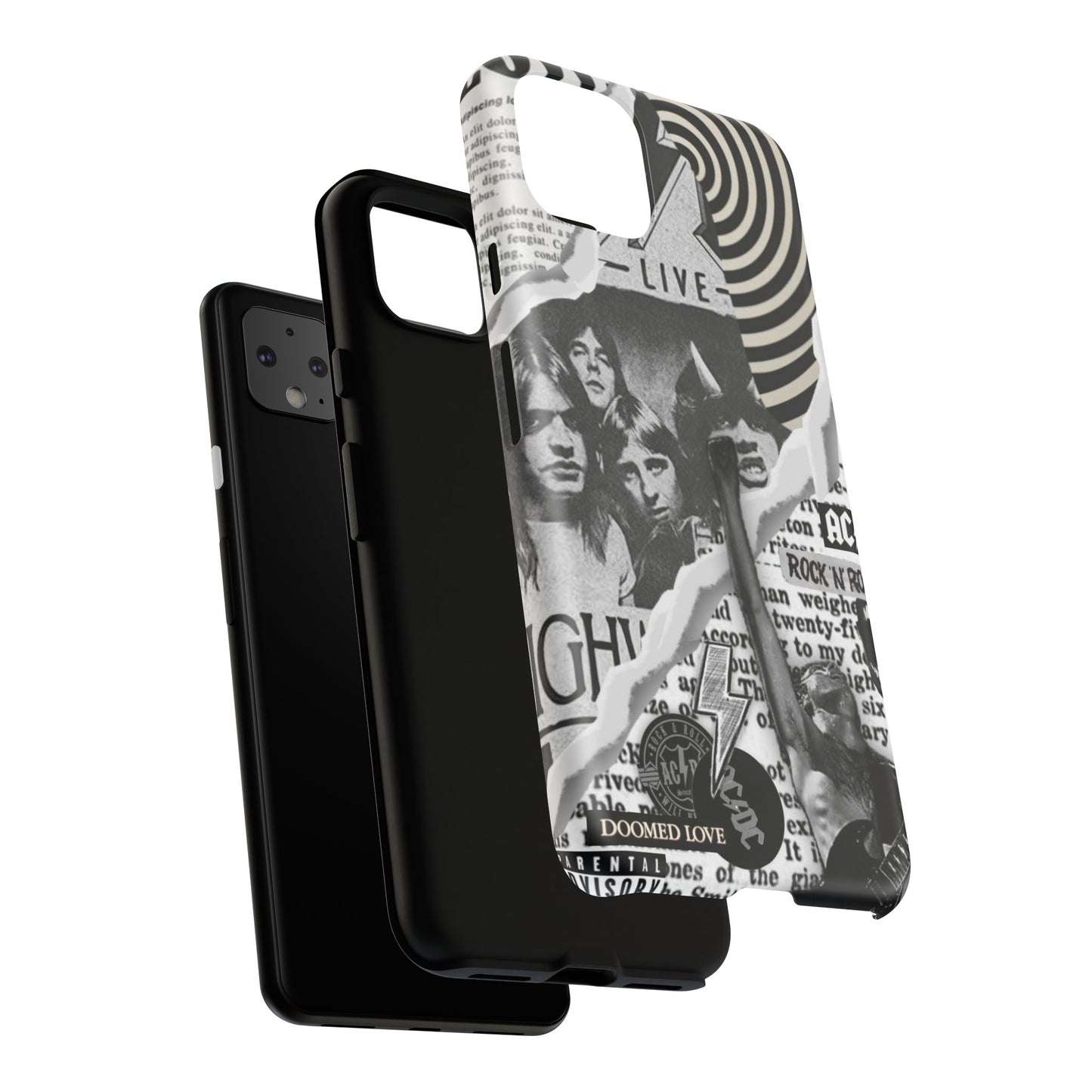 Rock Band Phone Case | Tough Cases, AC/DC Design, Music Lover Gift, Unique Phone Accessory, Birthday Present