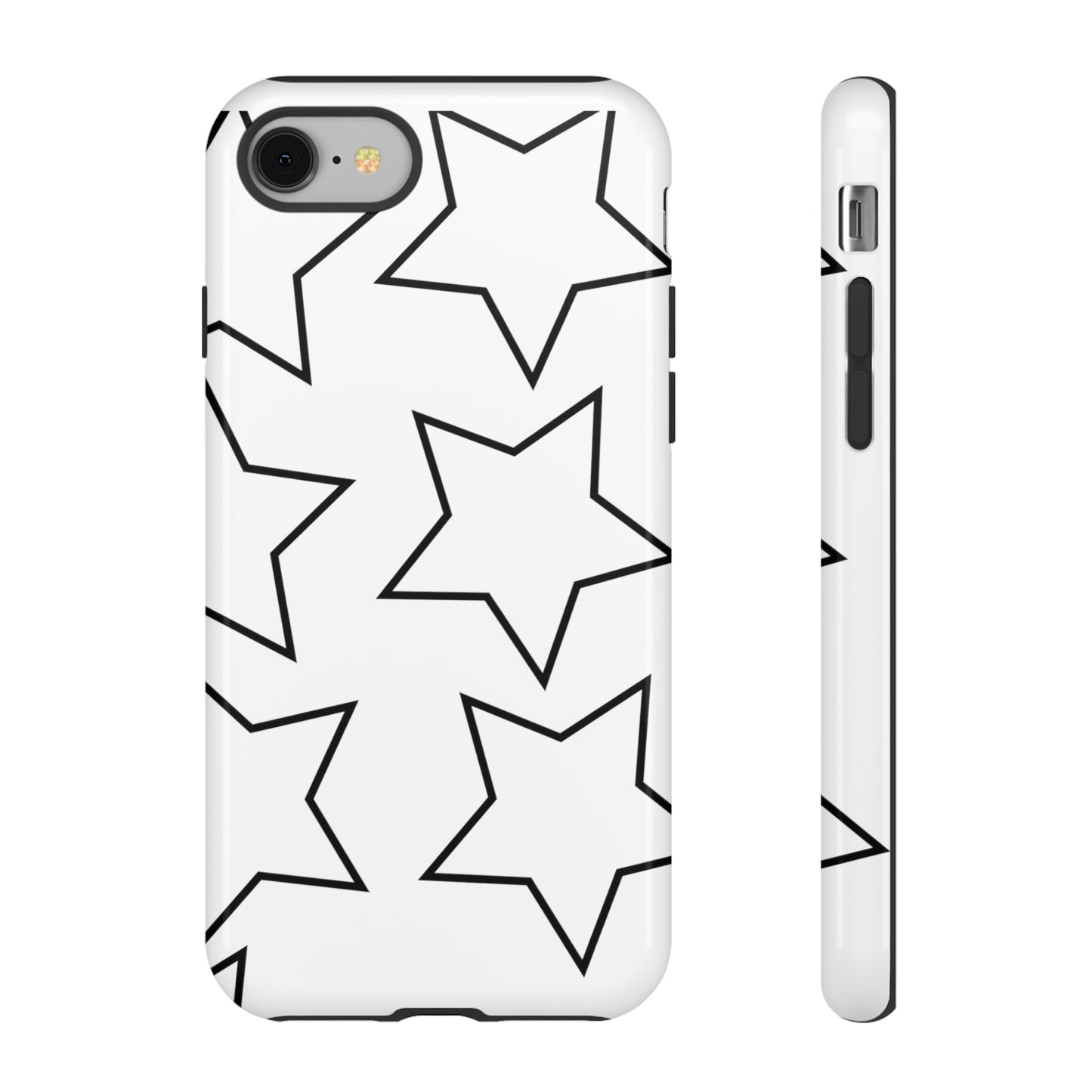 White Big Stars Case