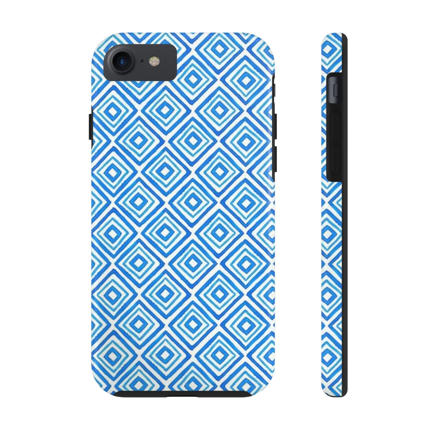 Light Blue and White Square Case